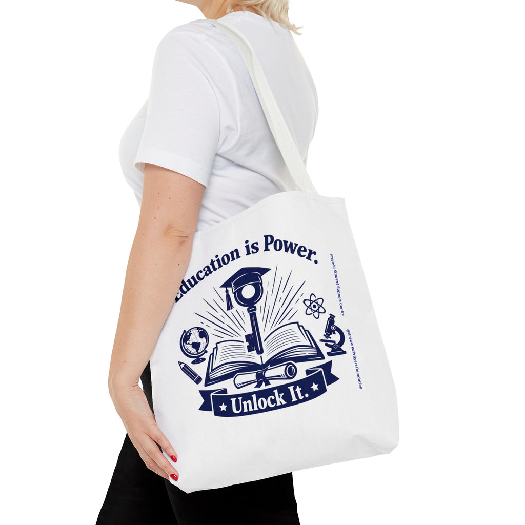 Education Is Power Unlock It Tote Bag | Tote Bag