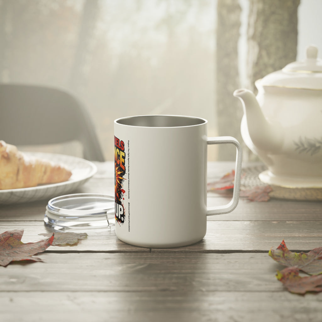 Silence Fuels Violence Speak Up Insulated Coffee Mug | 10oz
