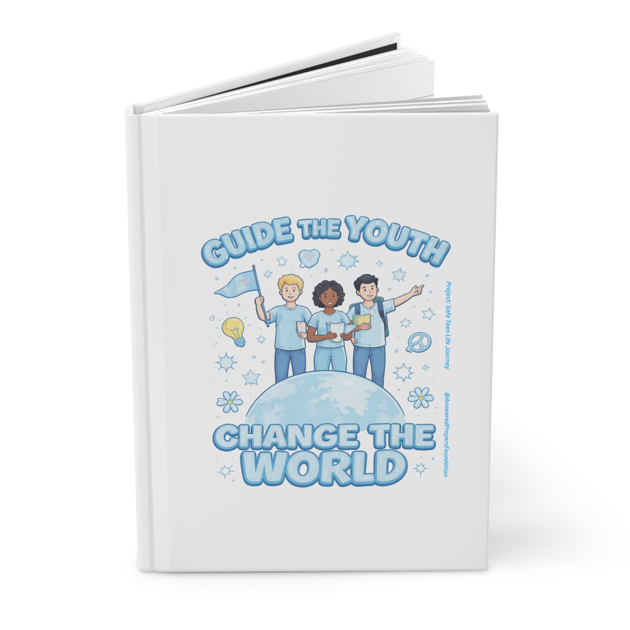 Guide the Youth Change the World Hardcover Journal | Inspirational Youth Leadership Notebook