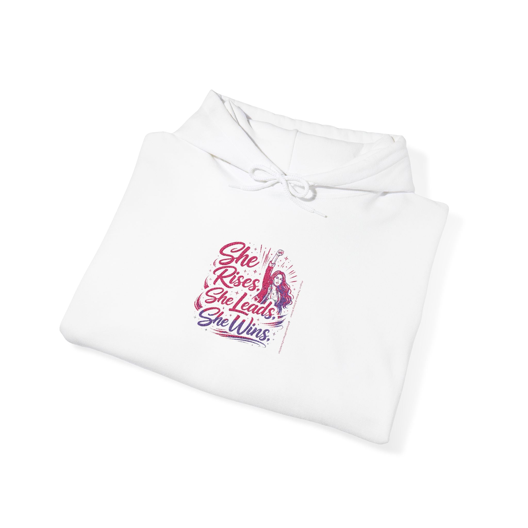 She Rises, She Leads, She Wins Hoodie Women Empowerment Hoodie