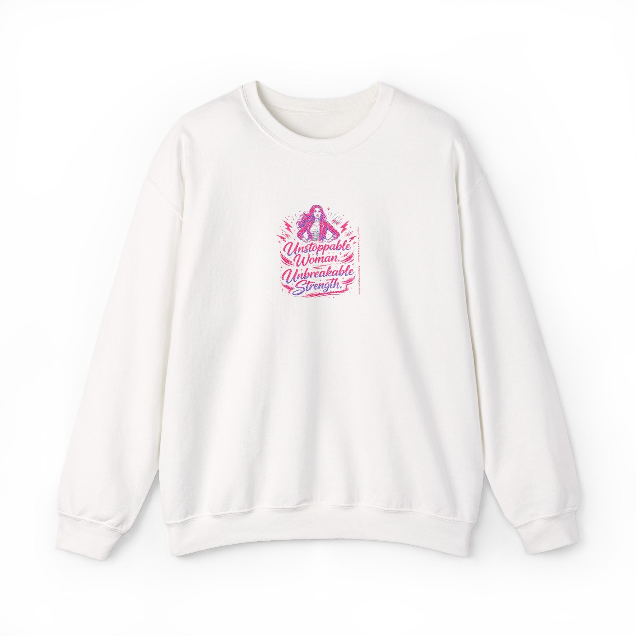 Unstoppable Woman Unbreakable Strength Sweatshirt | Women Empowerment Crewneck Sweatshirt