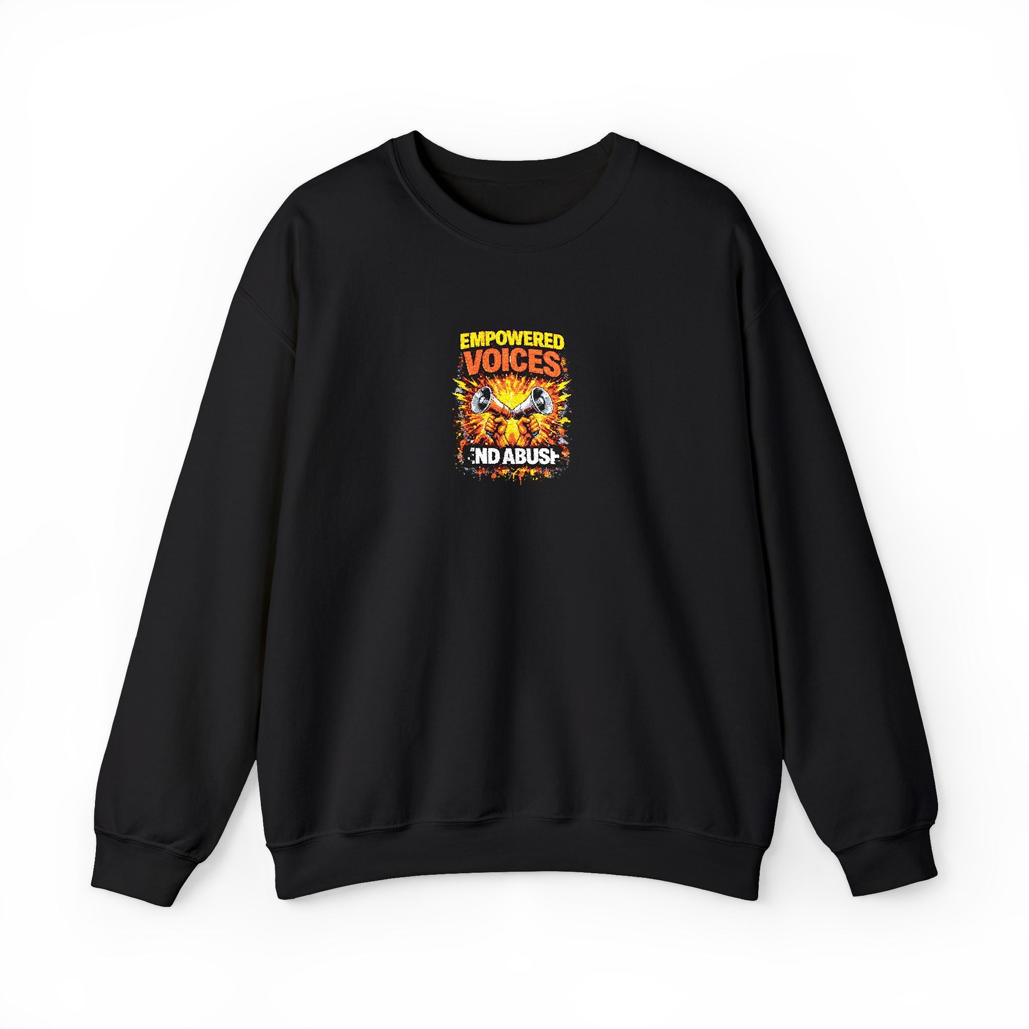 Empowered Voices End Abuse Sweatshirt | Unisex Crewneck Sweatshirt