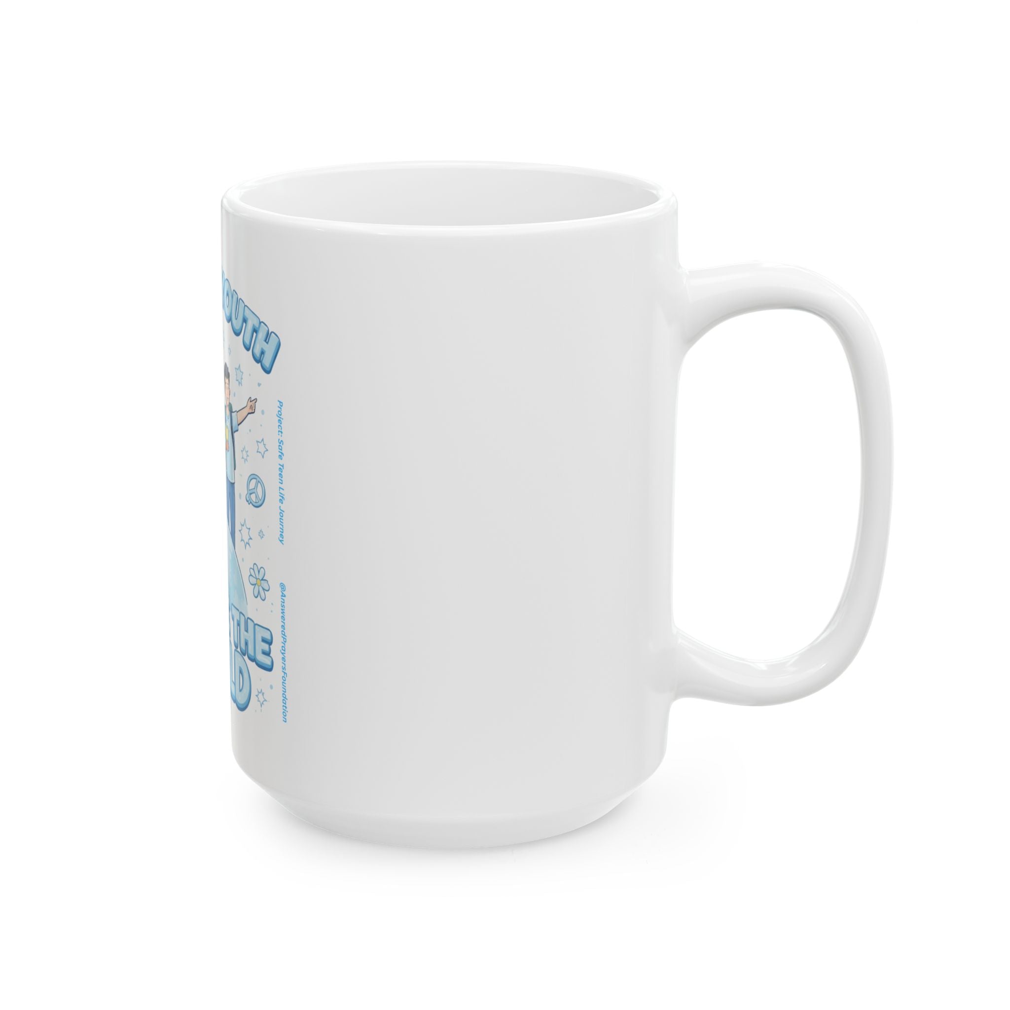 Guide the Youth Change the World Mug | Ceramic Coffee Cup, Inspirational Youth Leadership Design