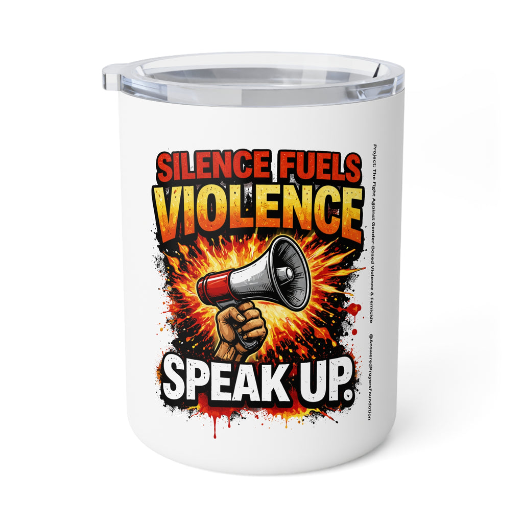 Silence Fuels Violence Speak Up Insulated Coffee Mug | 10oz