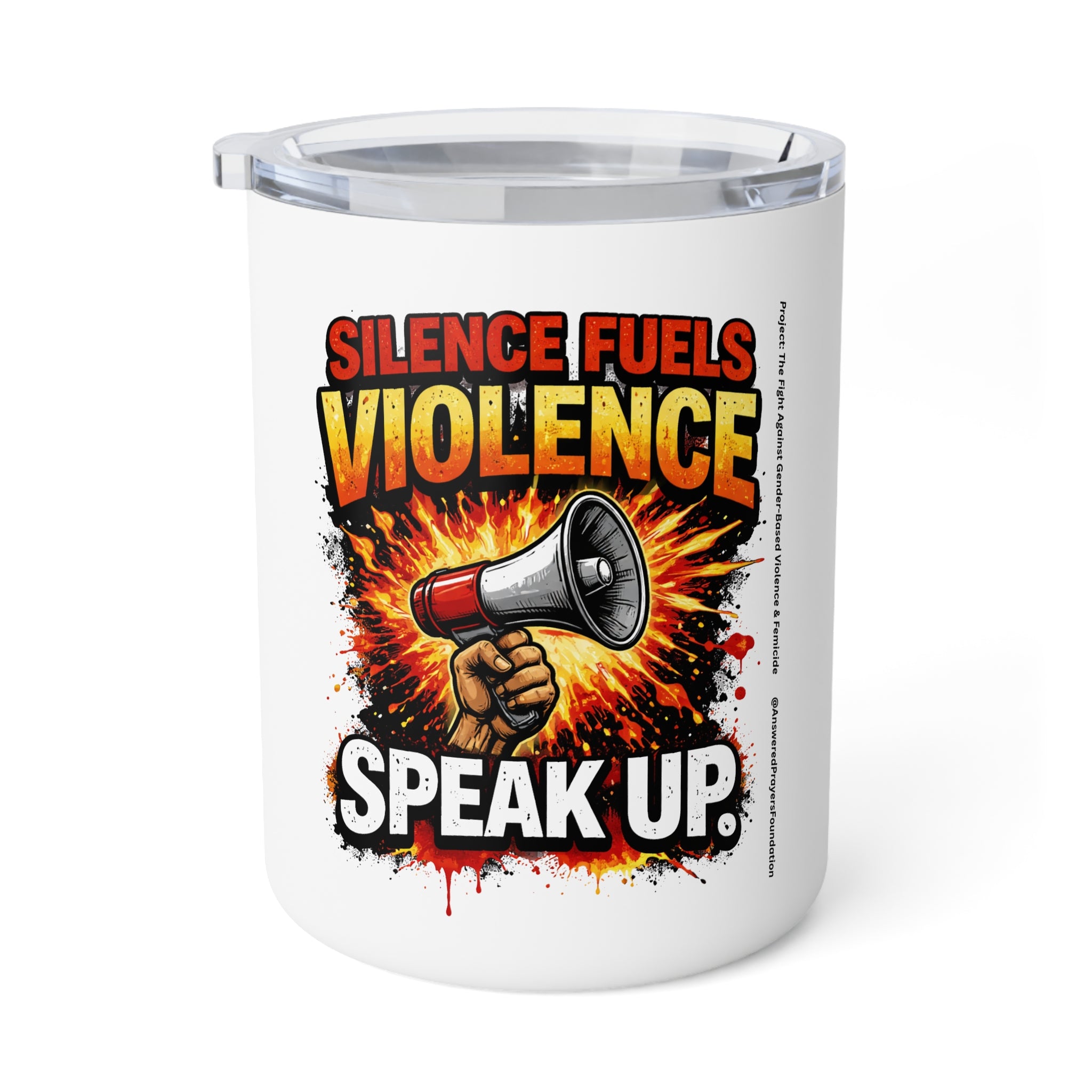 Silence Fuels Violence Speak Up Insulated Coffee Mug | 10oz