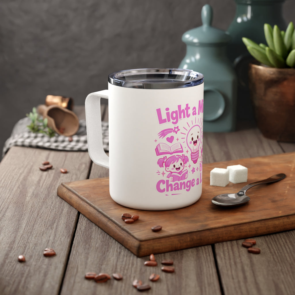 Light a Mind Change a Life Insulated Mug | Coffee Mug Tumbler