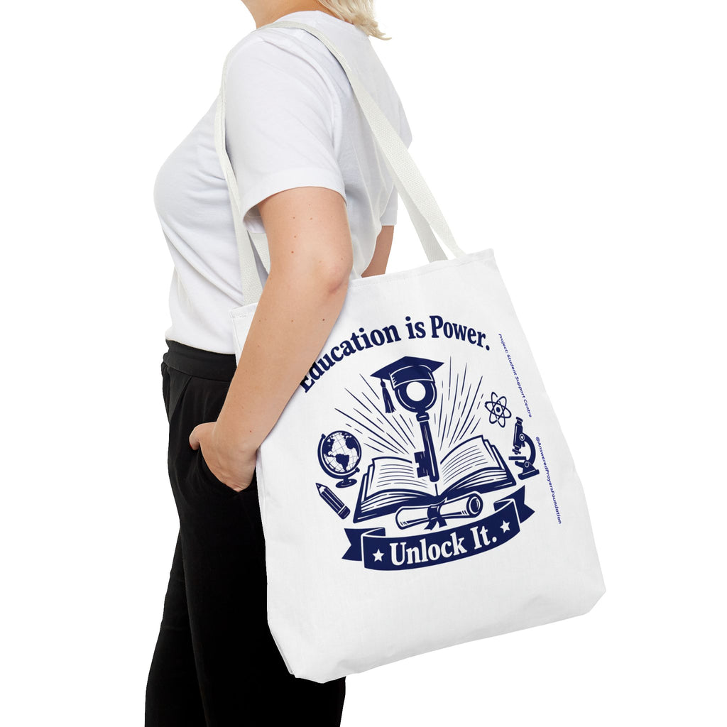 Education Is Power Unlock It Tote Bag | Tote Bag