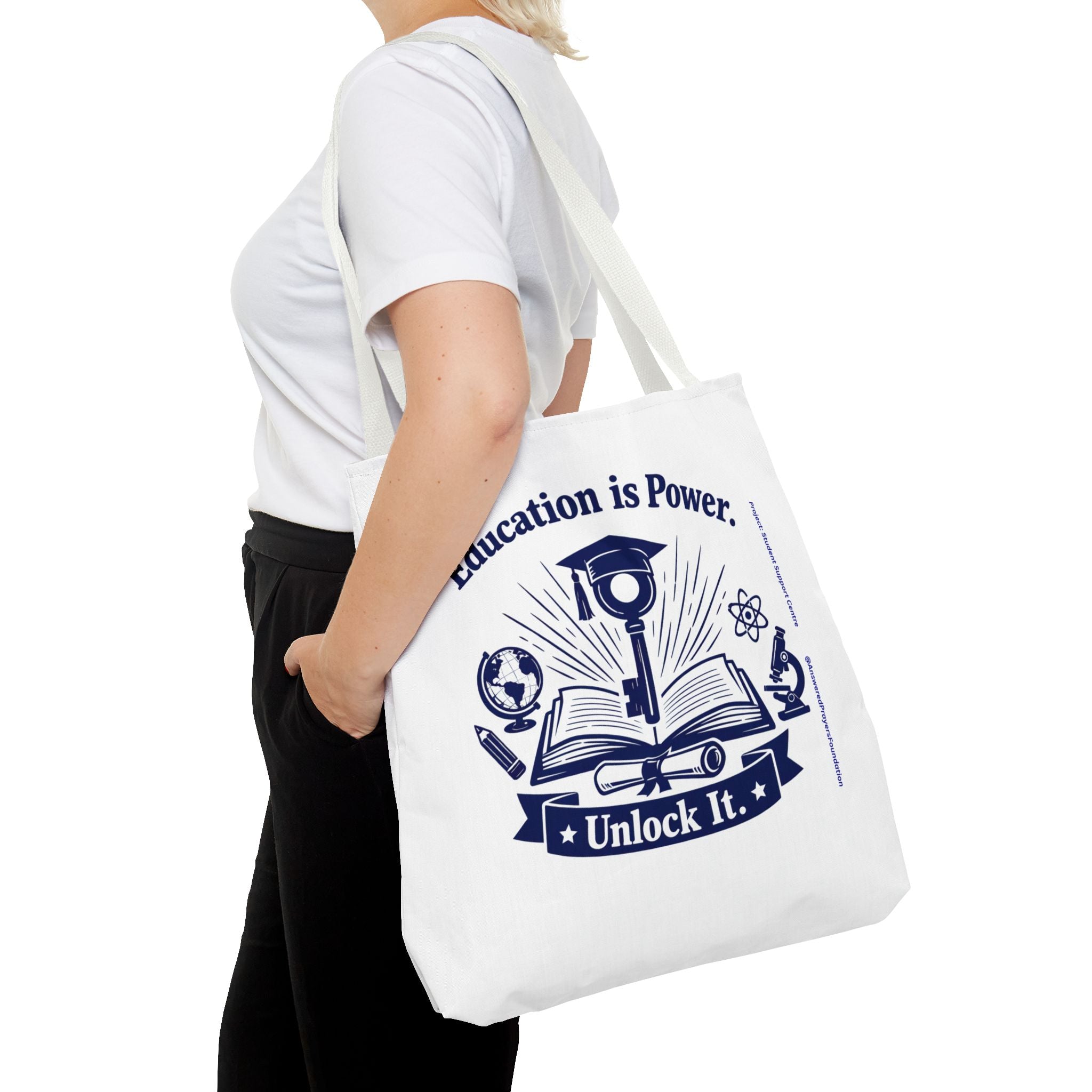 Education Is Power Unlock It Tote Bag | Tote Bag