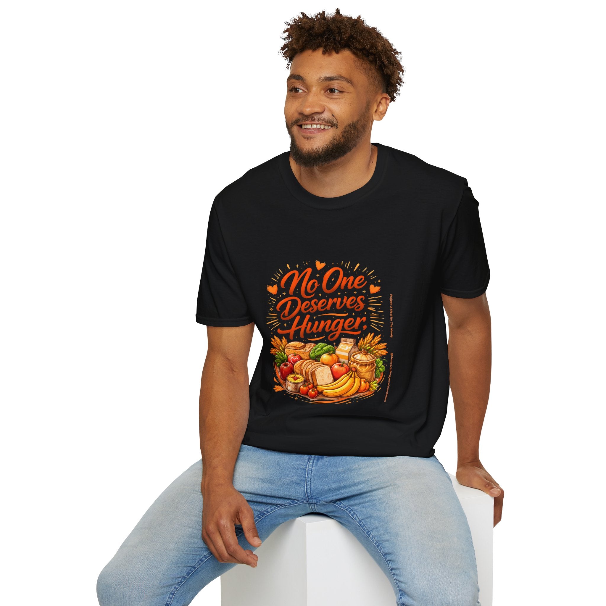 No One Deserves Hunger T-Shirt | Hunger Alleviation Awareness T-Shirt