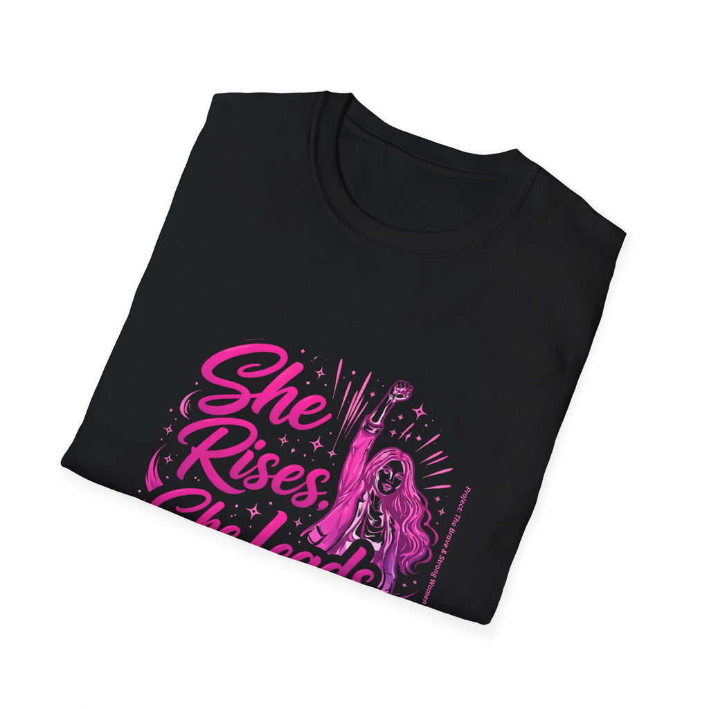 She Rises She Leads She Wins T-Shirt | Women Empowerment T-Shirt