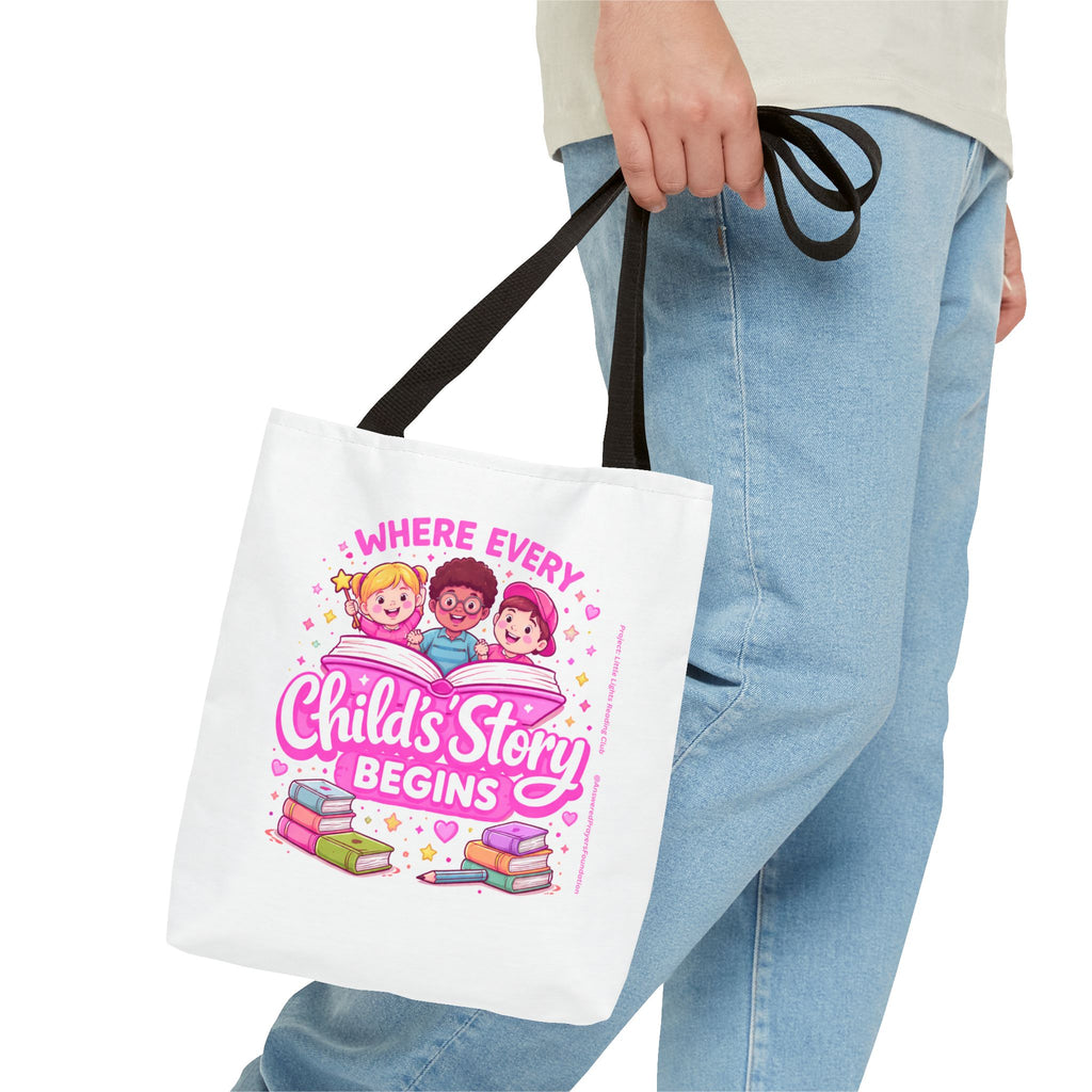 Where Every Child's Story Begins Tote Bag | Reading Kids