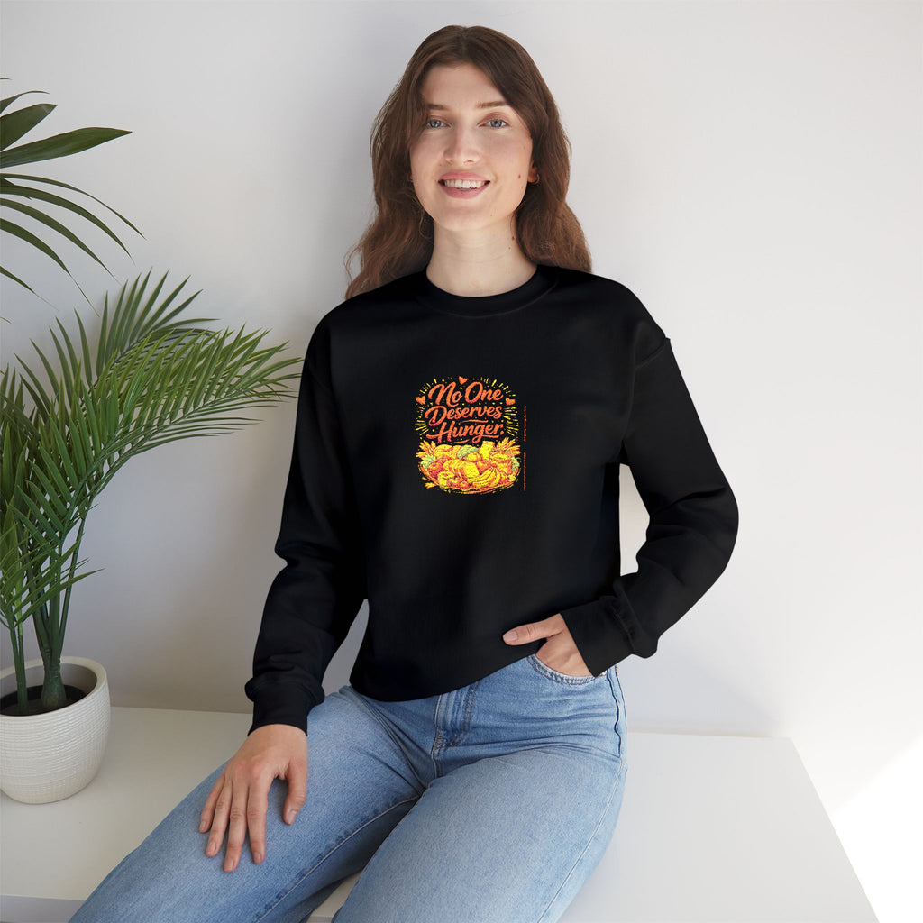 No One Deserves Hunger Sweatshirt | Premium Sweatshirt