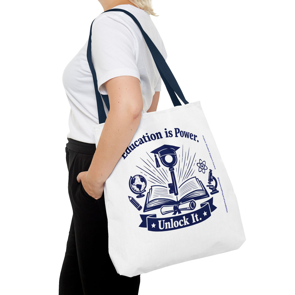 Education Is Power Unlock It Tote Bag | Tote Bag