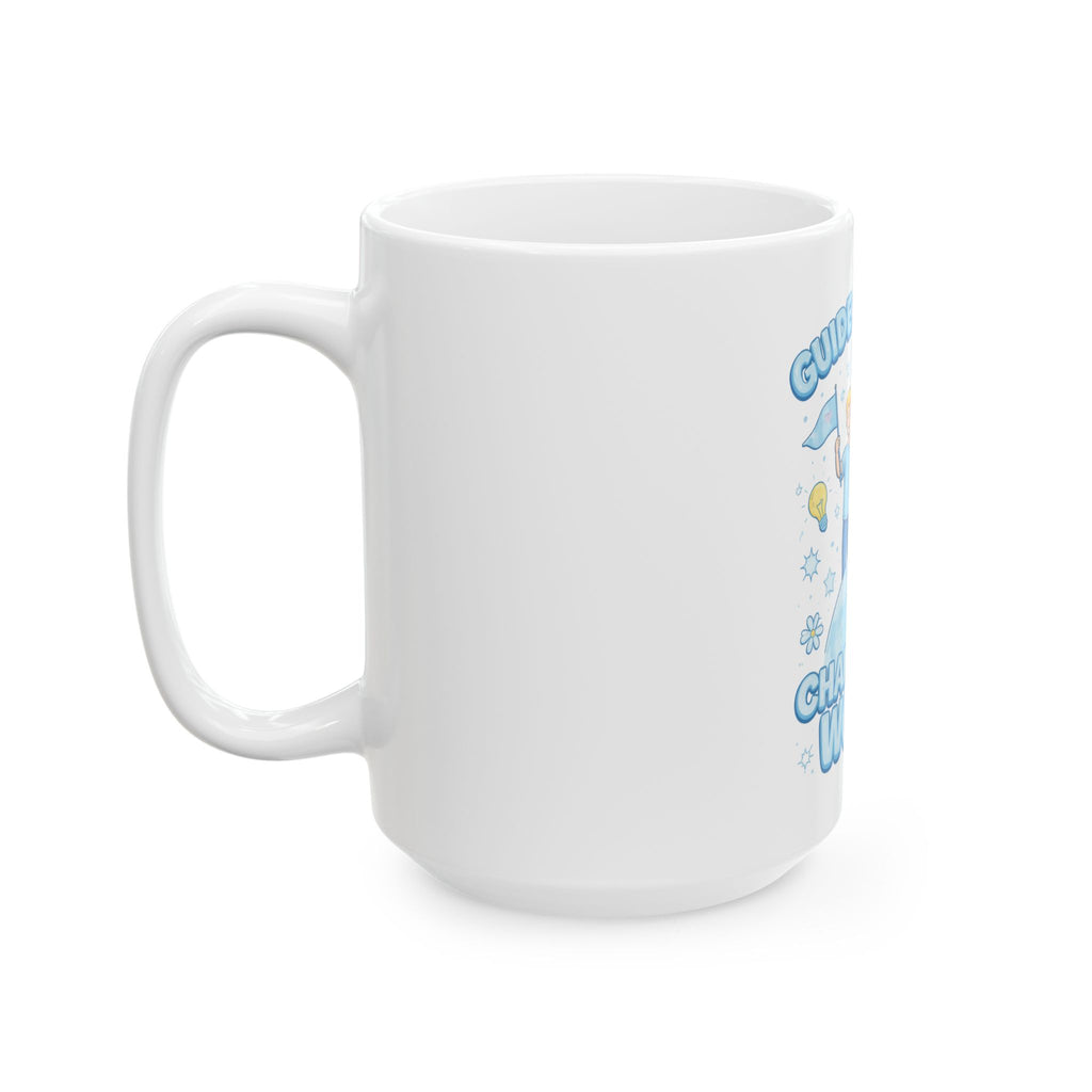 Guide the Youth Change the World Mug | Ceramic Coffee Cup, Inspirational Youth Leadership Design