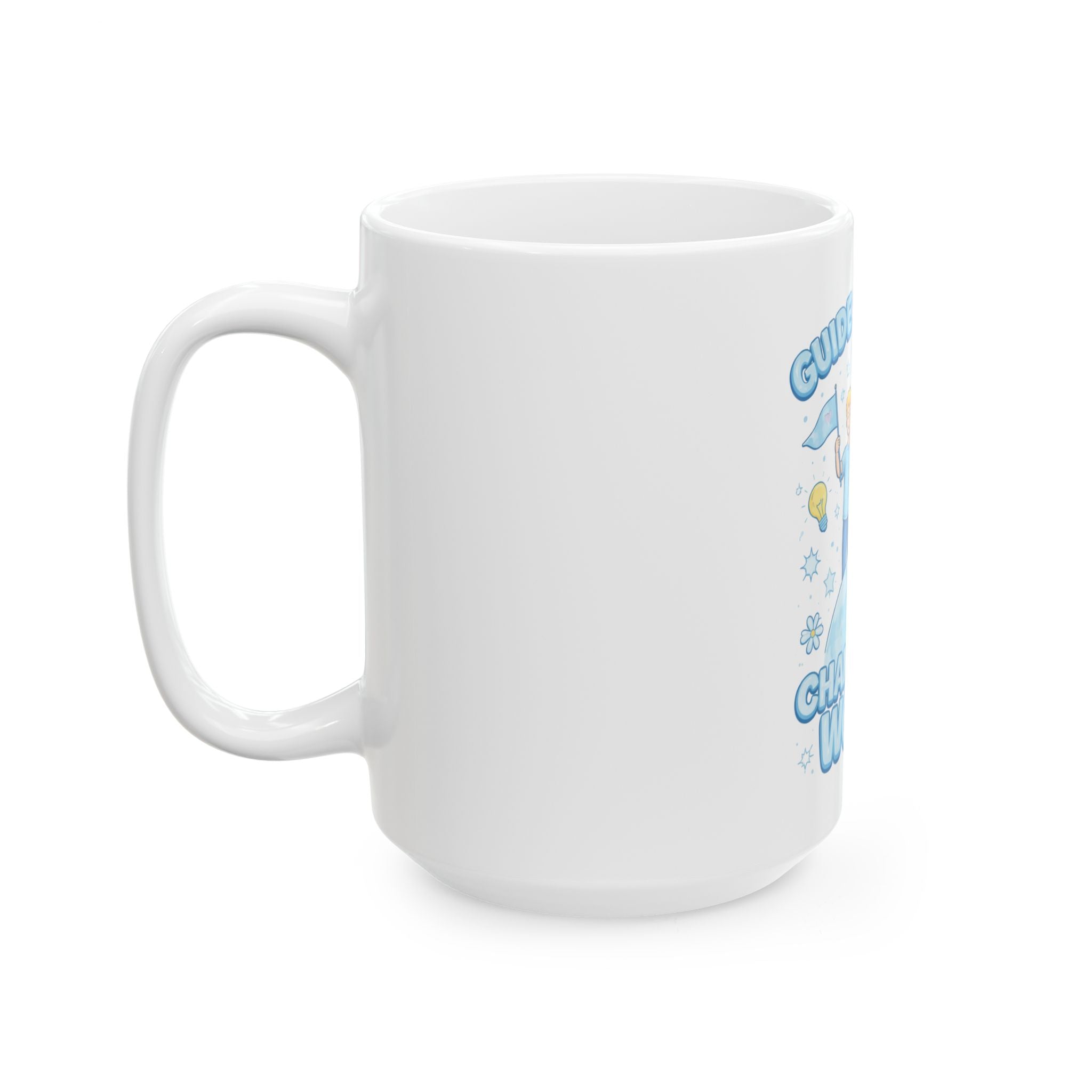 Guide the Youth Change the World Mug | Ceramic Coffee Cup, Inspirational Youth Leadership Design
