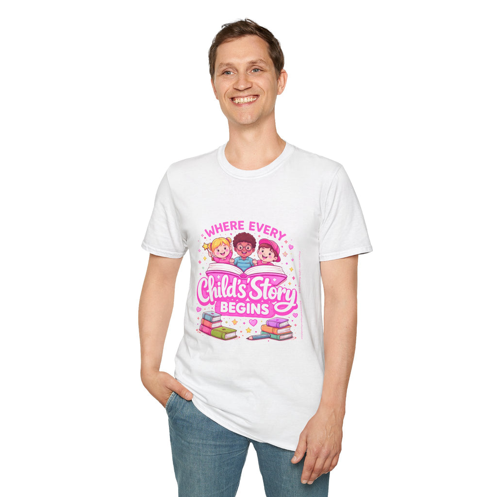 Where Every Child's Story Begins T-Shirt | Reading Awareness T-Shirt
