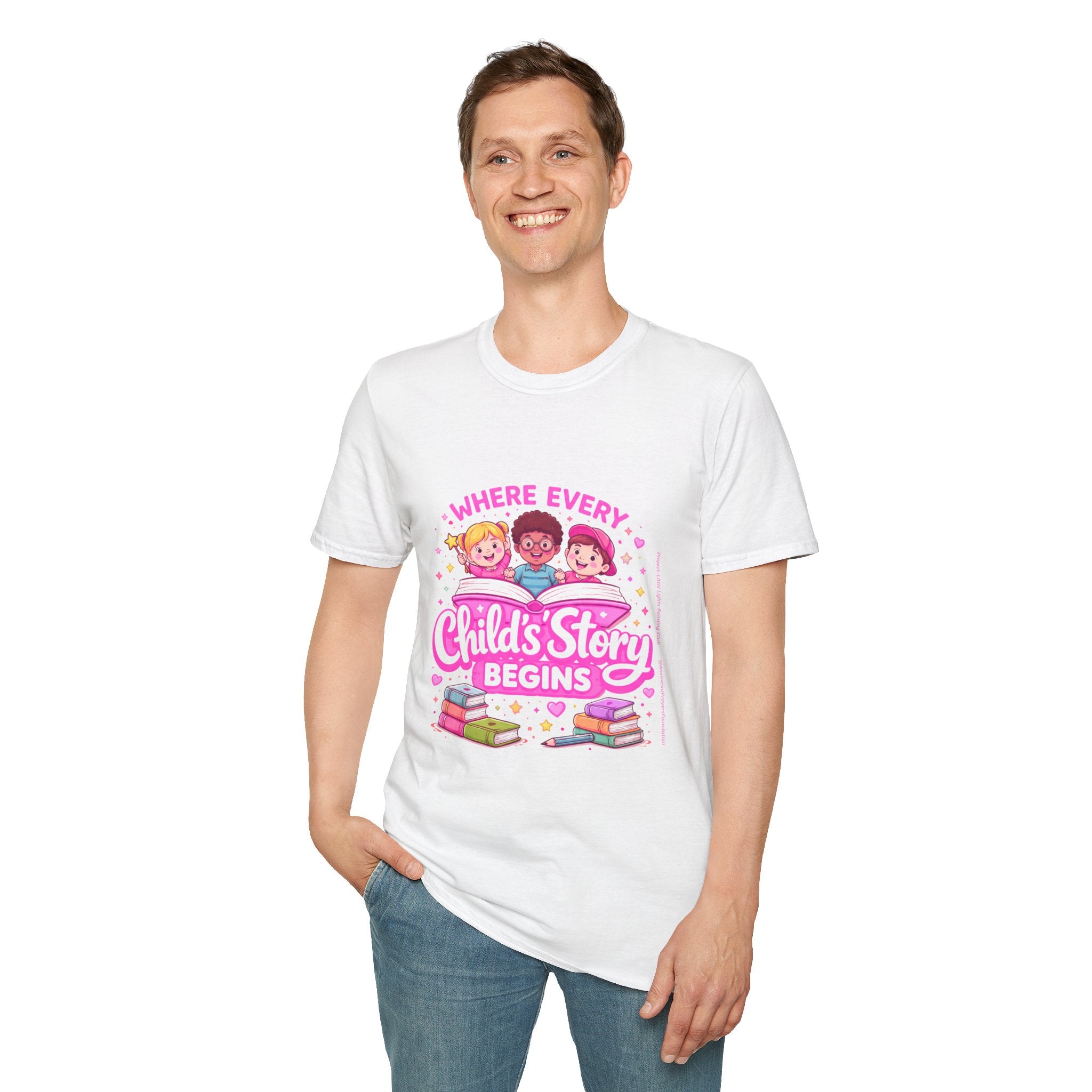 Where Every Child's Story Begins T-Shirt | Reading Awareness T-Shirt