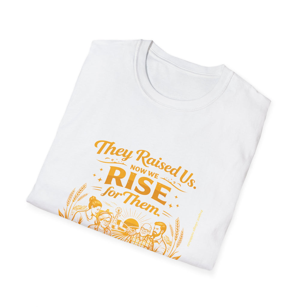 They Raised Us Now We Rise For Them T-Shirt | Elderly Care Awareness T-Shirt