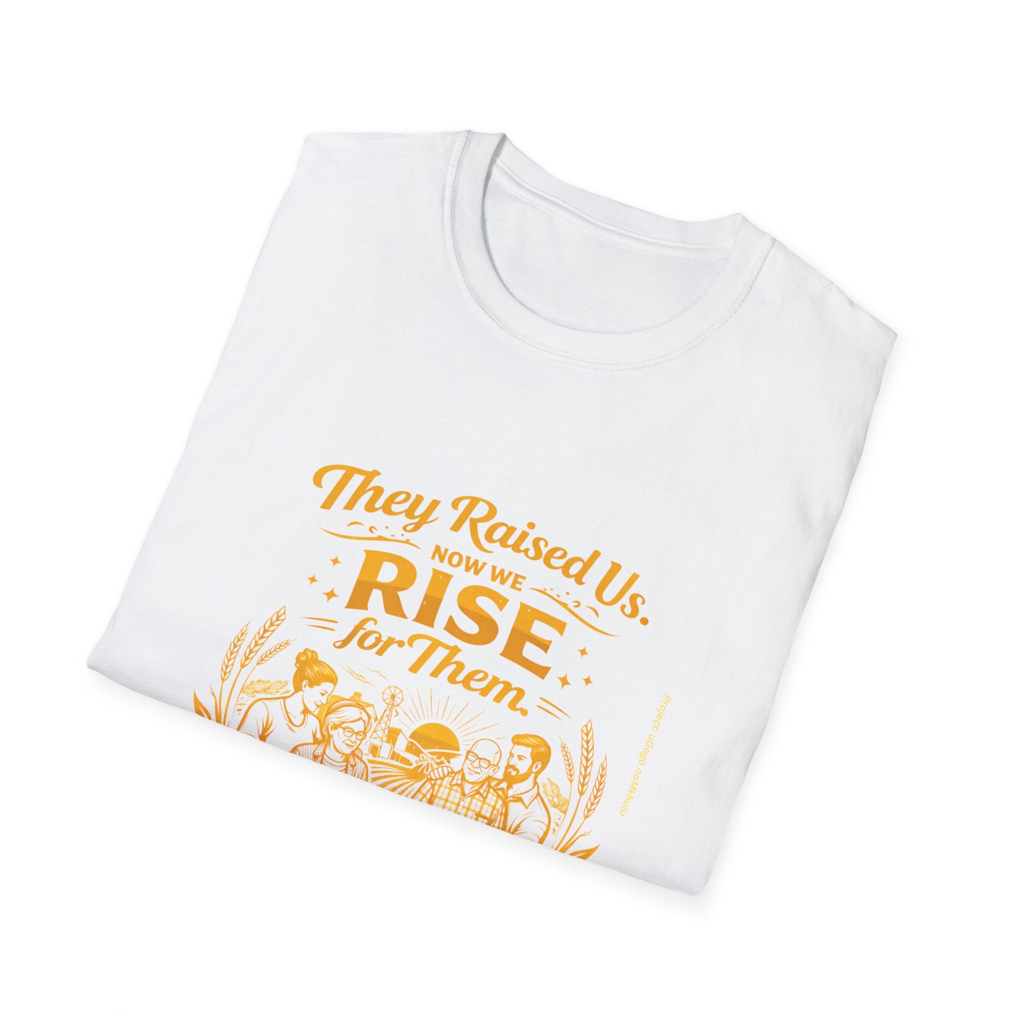 They Raised Us Now We Rise For Them T-Shirt | Elderly Care Awareness T-Shirt