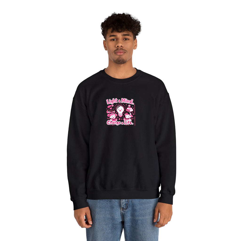 Light A Mind Change A Life Sweatshirt | Crewneck Sweatshirt
