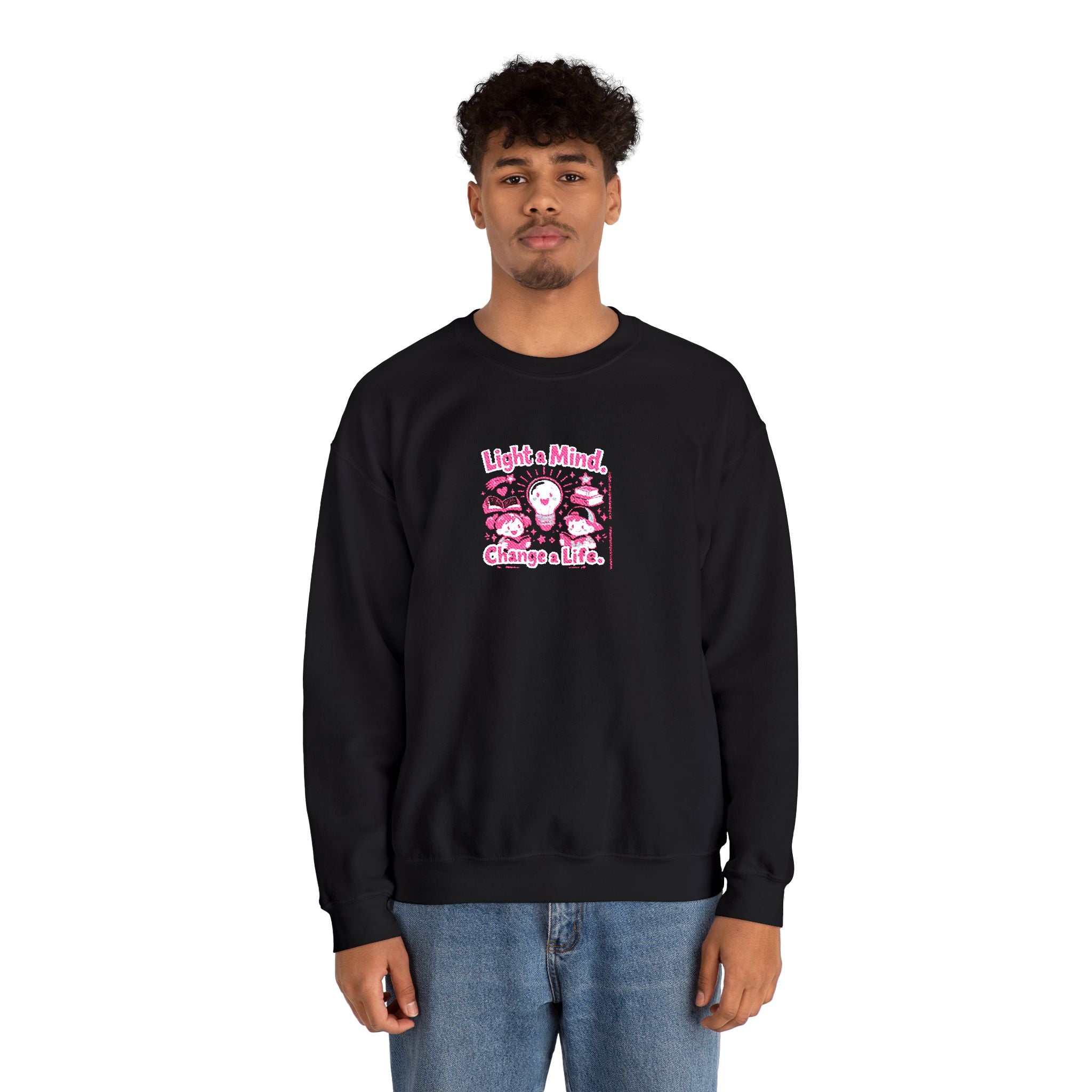 Light A Mind Change A Life Sweatshirt | Crewneck Sweatshirt