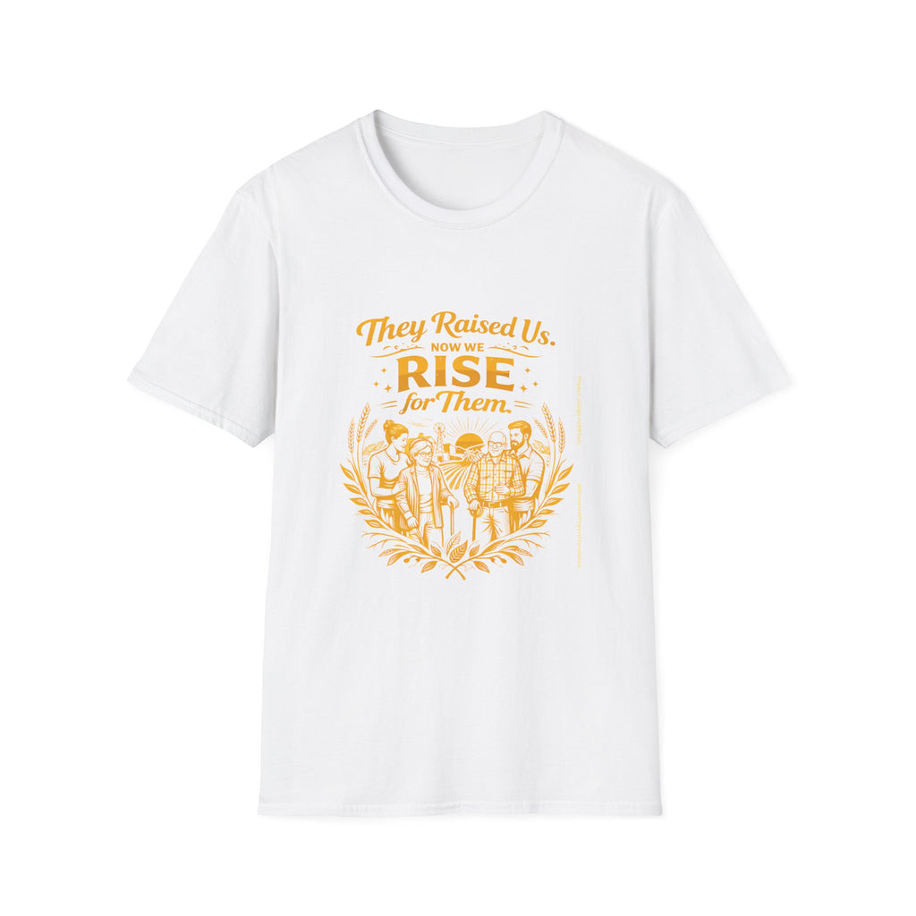 They Raised Us Now We Rise For Them T-Shirt | Elderly Care Awareness T-Shirt