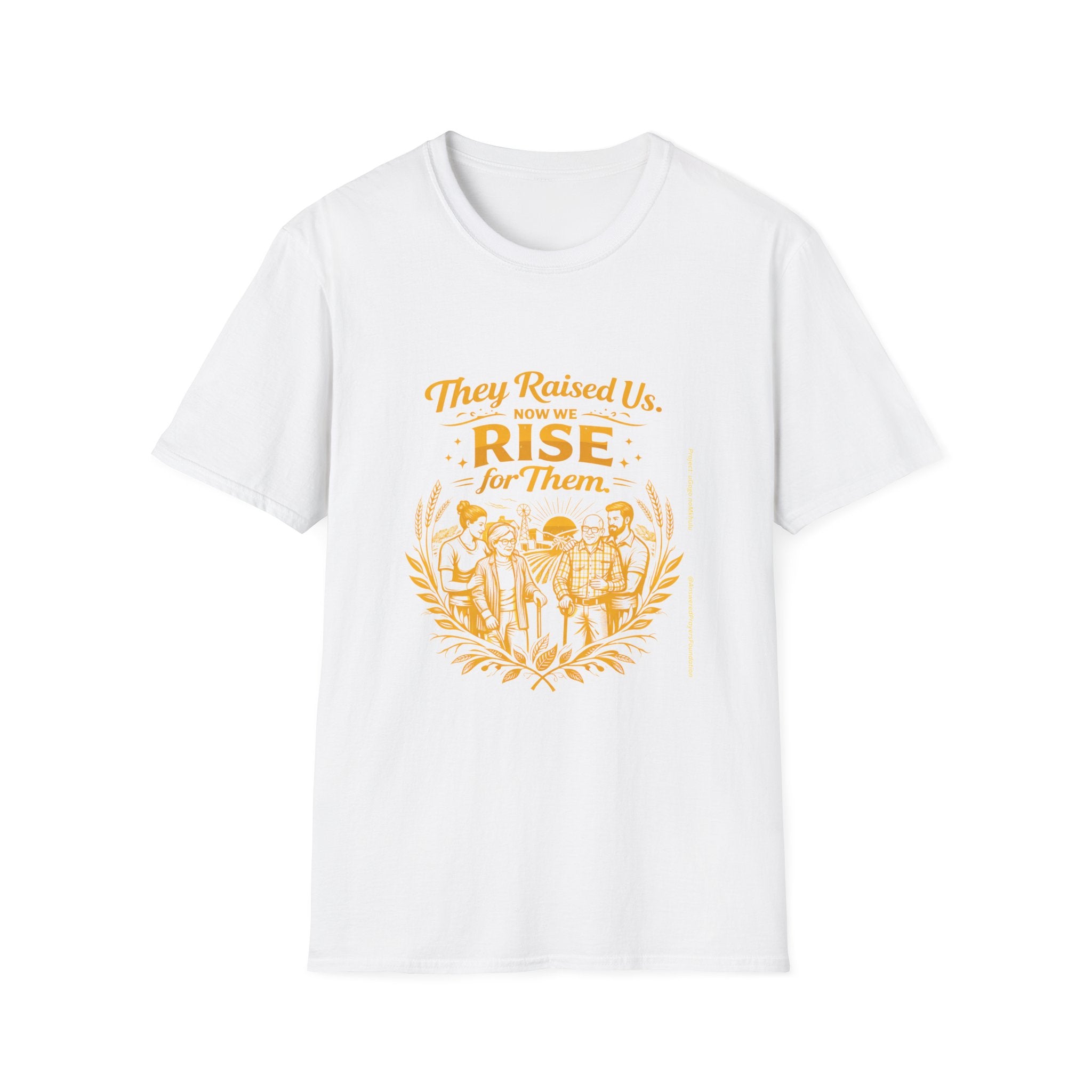 They Raised Us Now We Rise For Them T-Shirt | Elderly Care Awareness T-Shirt