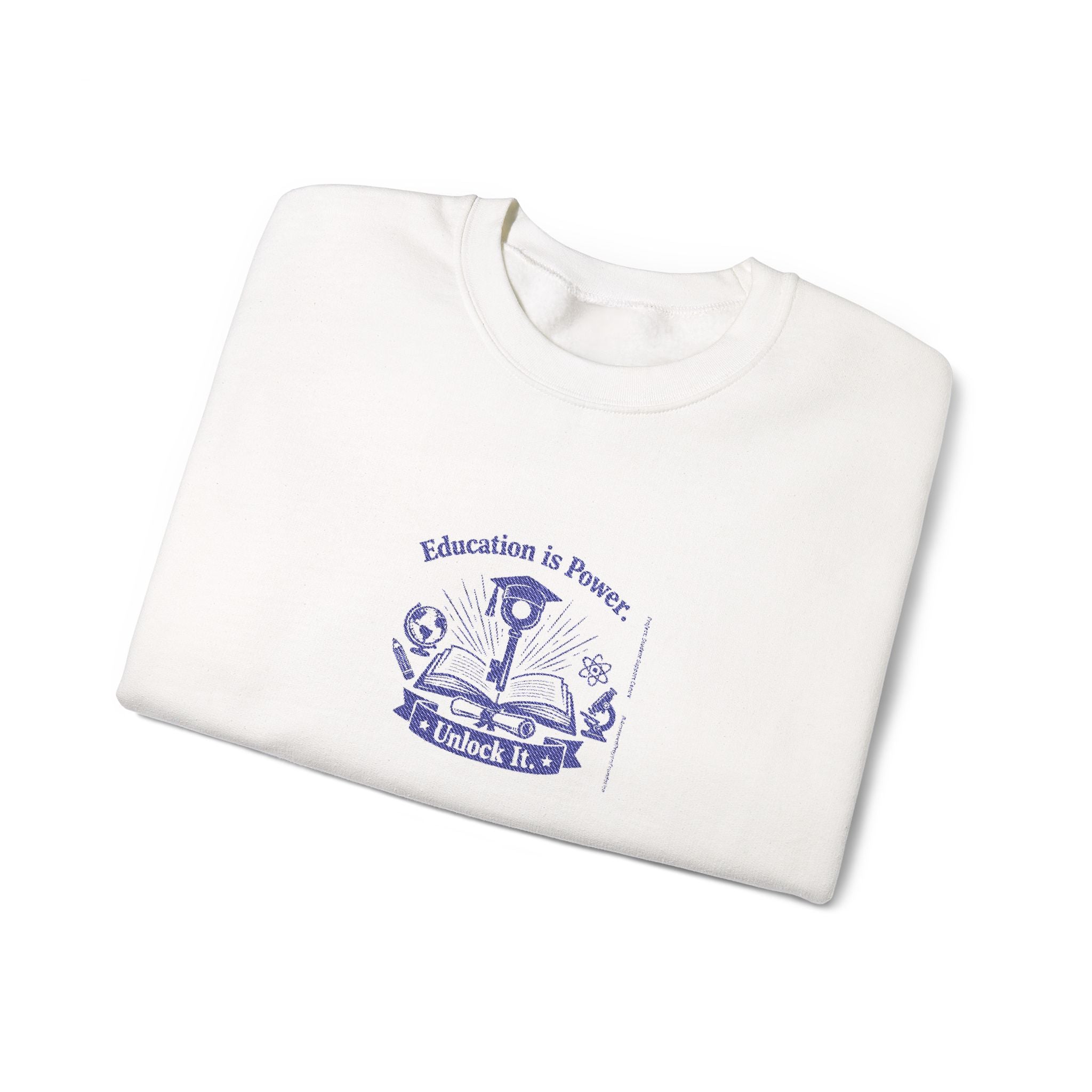 Education Is Power Unlock It Sweatshirt | Unisex Crewneck Sweatshirt