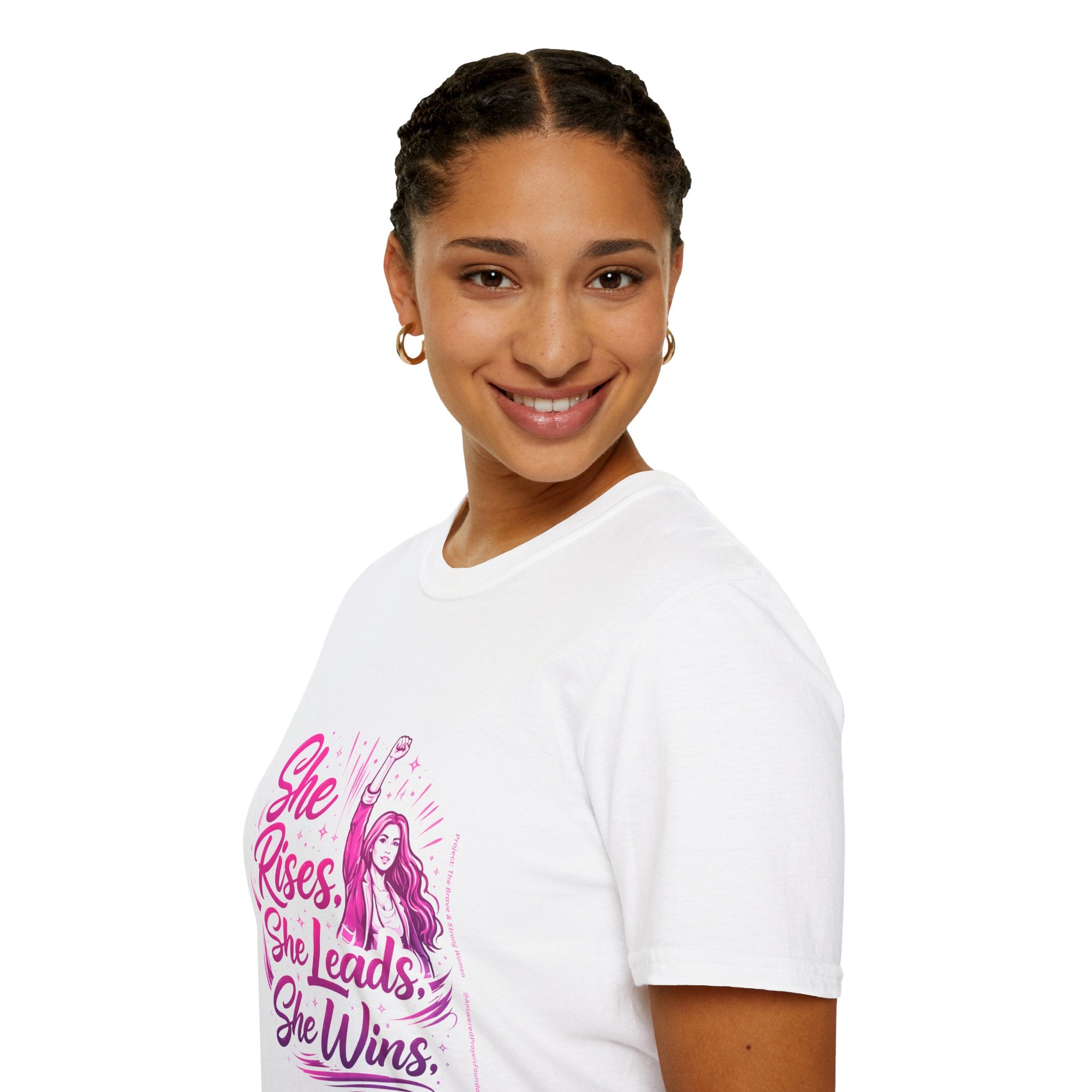 She Rises She Leads She Wins T-Shirt | Women Empowerment T-Shirt