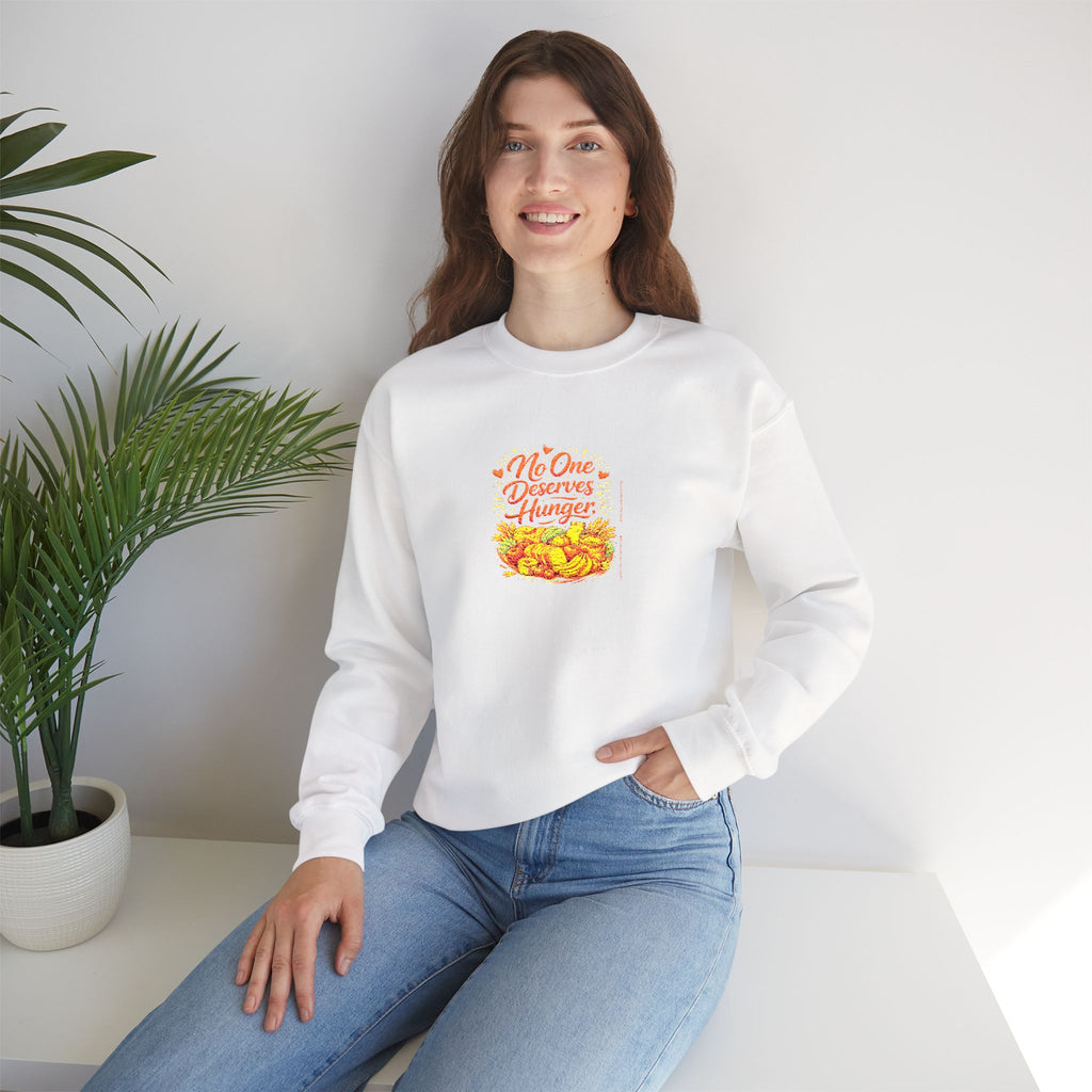 No One Deserves Hunger Sweatshirt | Premium Sweatshirt