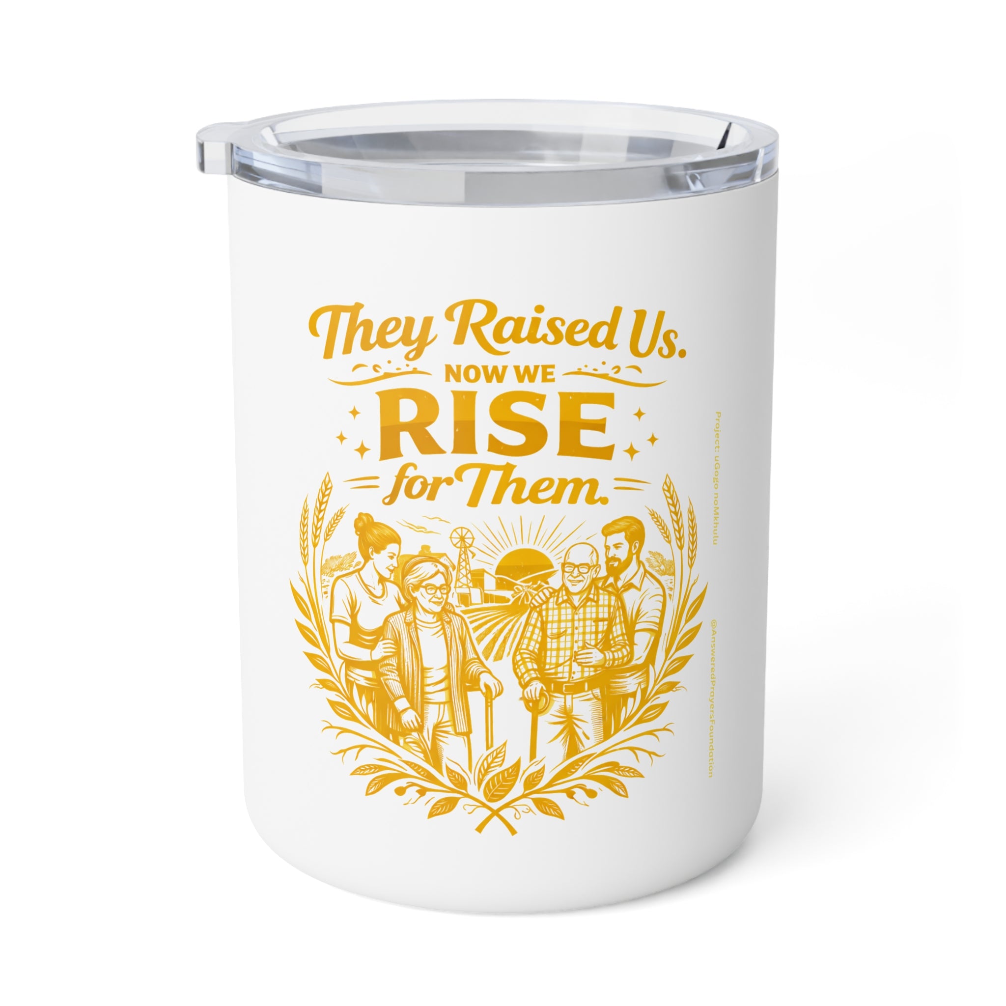 They Raised Us Now We Rise for Them insulated Mug | 10oz Travel Coffee Mug
