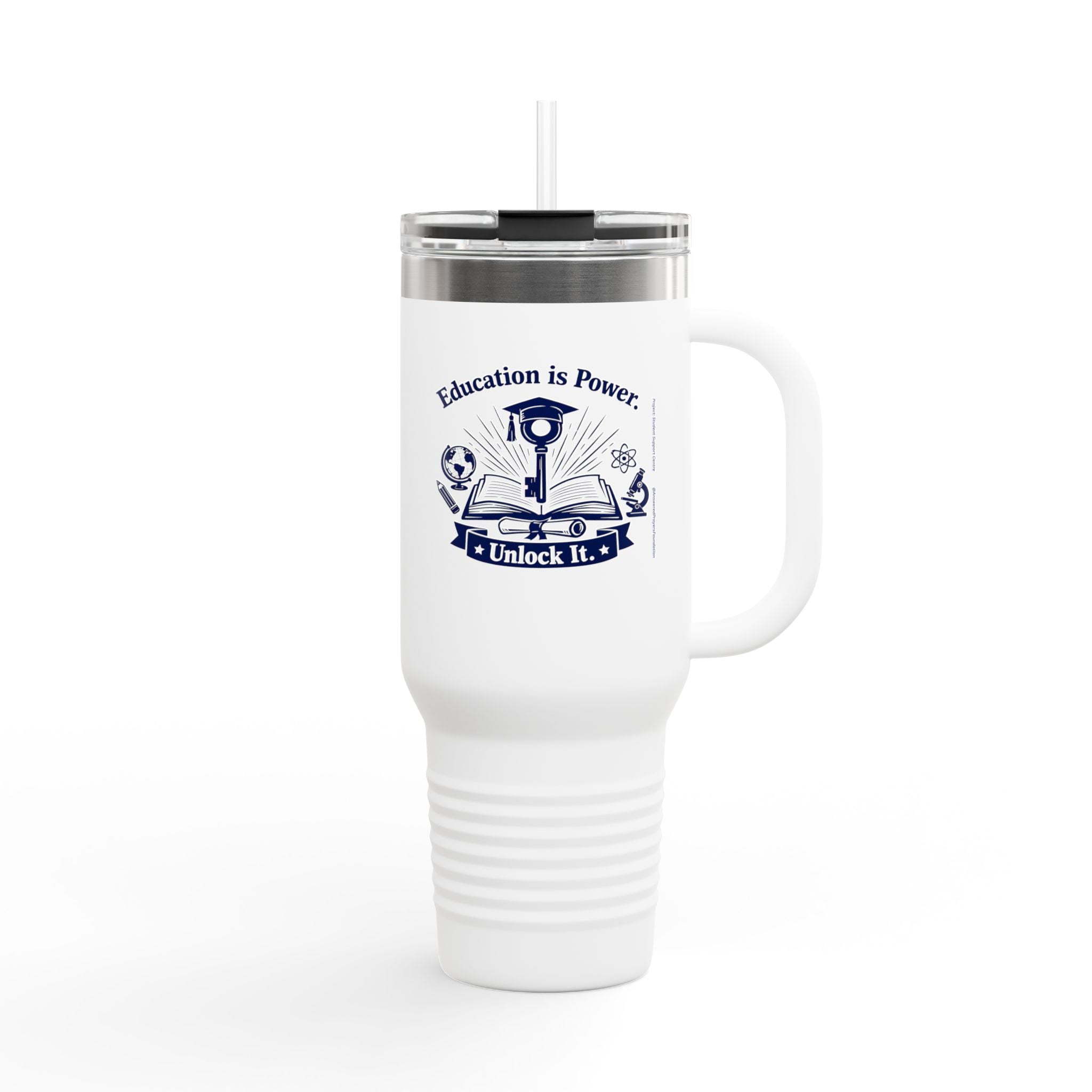 Education Is Power Unlock It Travel Mug Tumbler 40oz