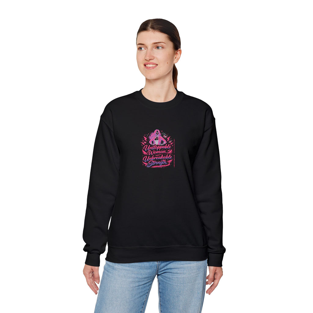 Unstoppable Woman Unbreakable Strength Sweatshirt | Women Empowerment Crewneck Sweatshirt
