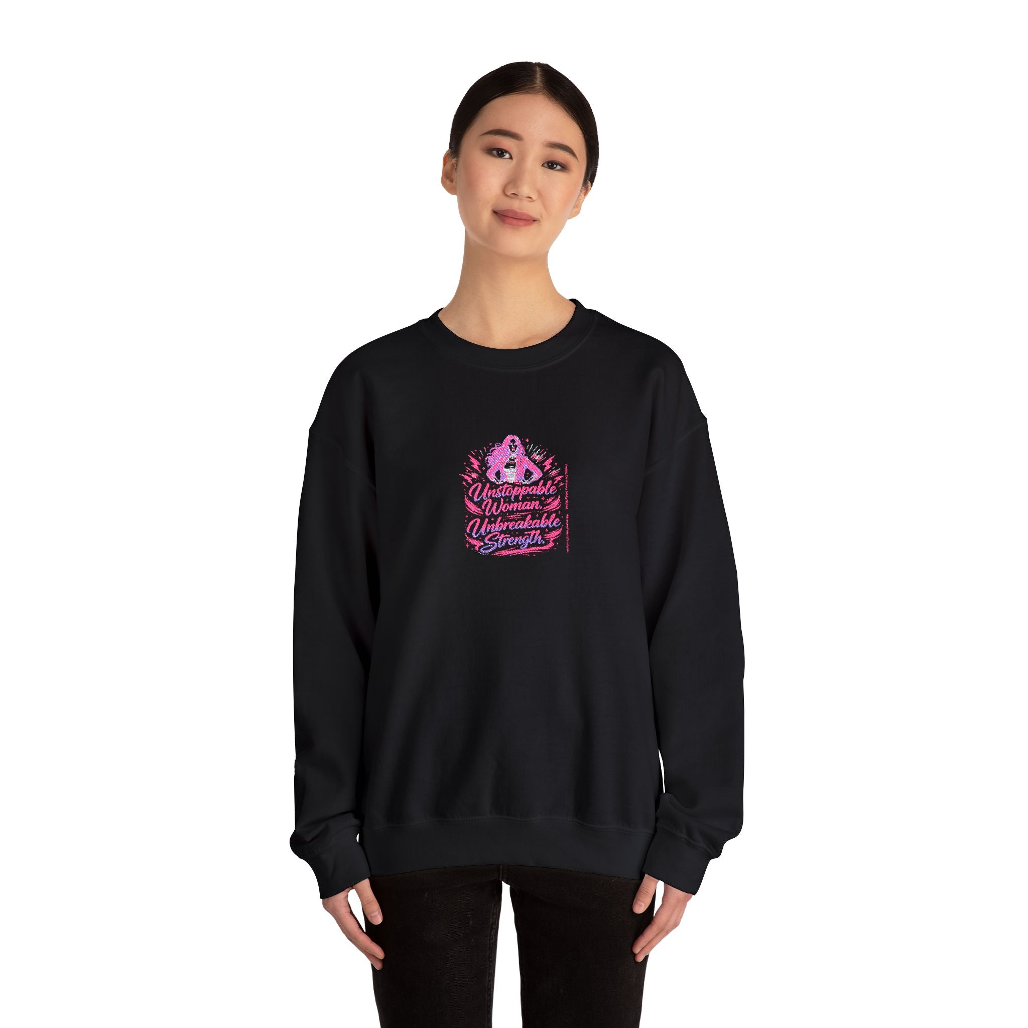 Unstoppable Woman Unbreakable Strength Sweatshirt | Women Empowerment Crewneck Sweatshirt