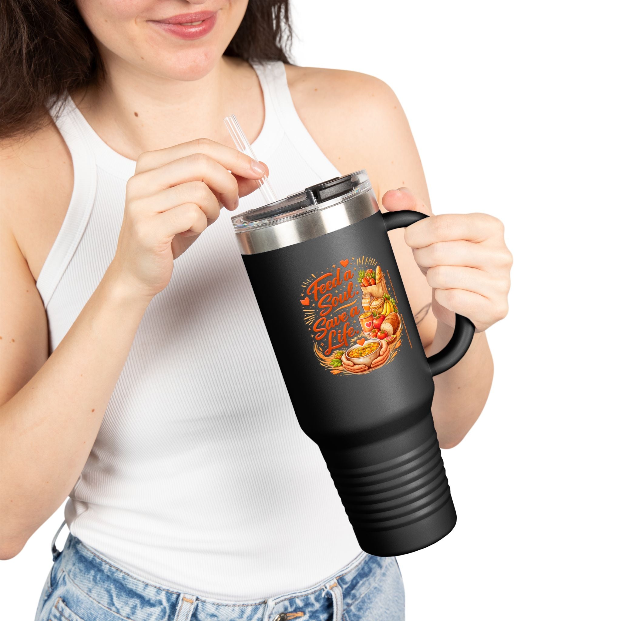 Feed a Soul Save a Life Travel Mug | 40oz Insulated Tumbler