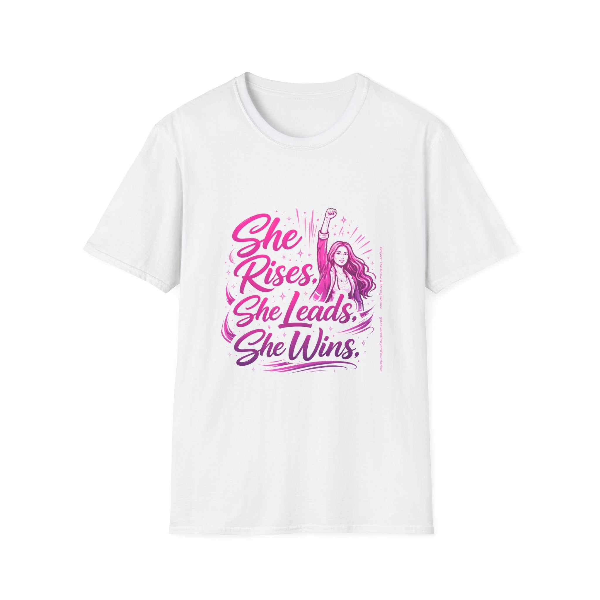 She Rises She Leads She Wins T-Shirt | Women Empowerment T-Shirt