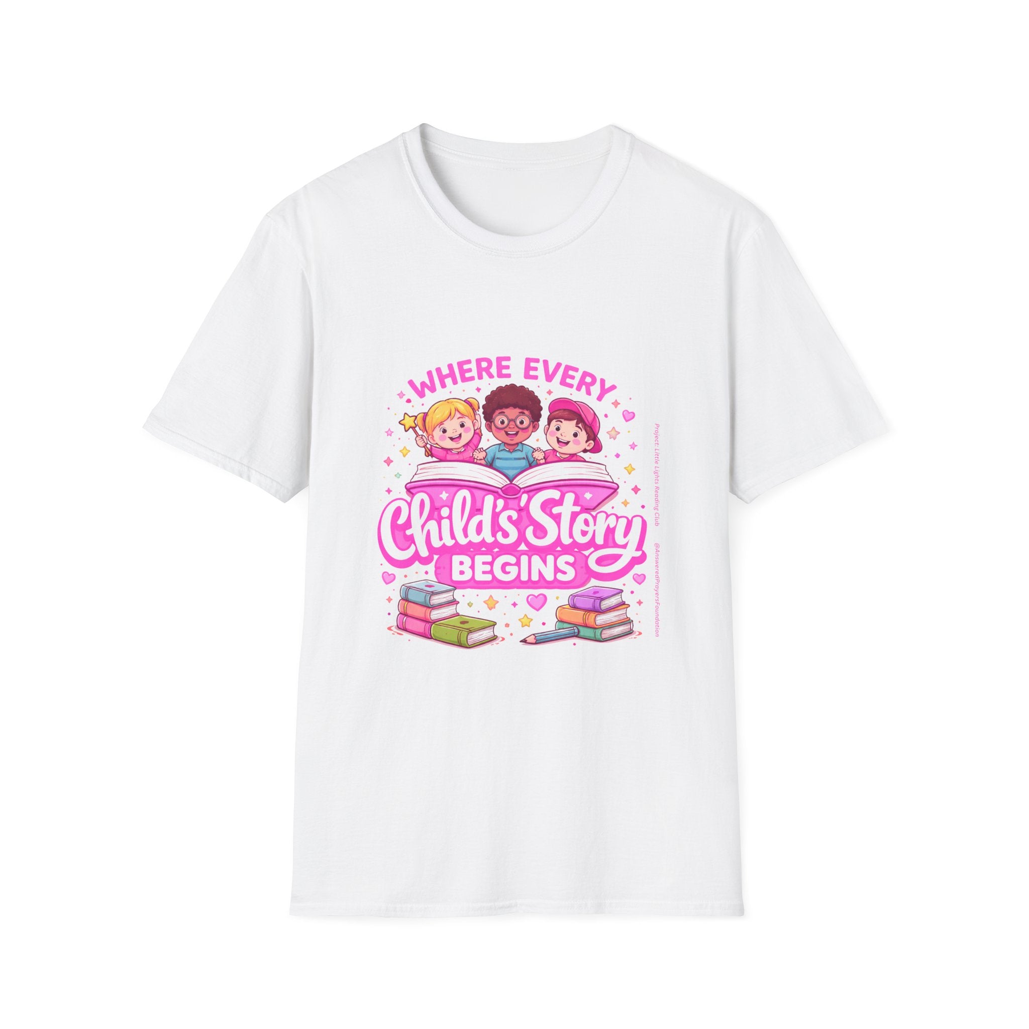 Where Every Child's Story Begins T-Shirt | Reading Awareness T-Shirt