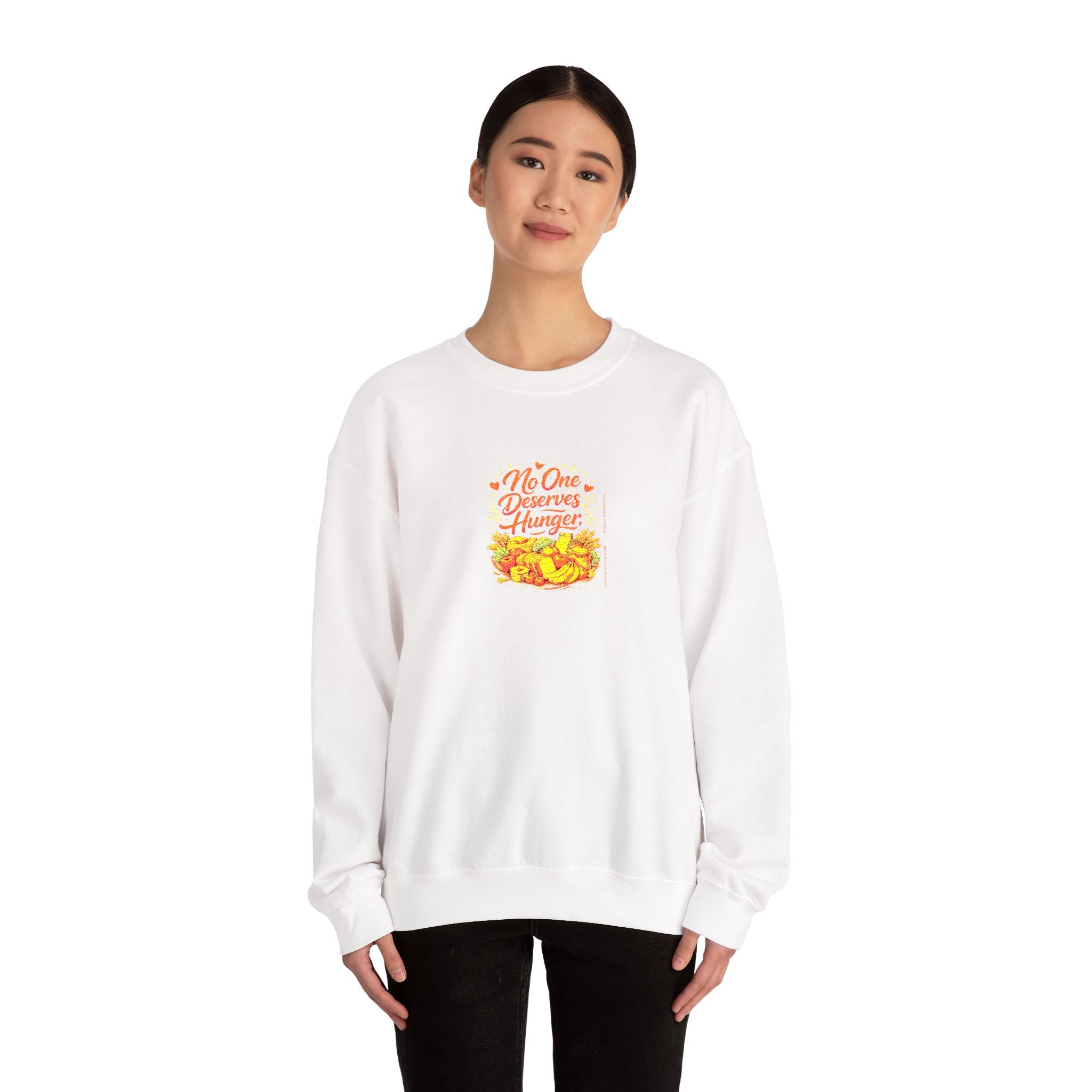 No One Deserves Hunger Sweatshirt | Premium Sweatshirt
