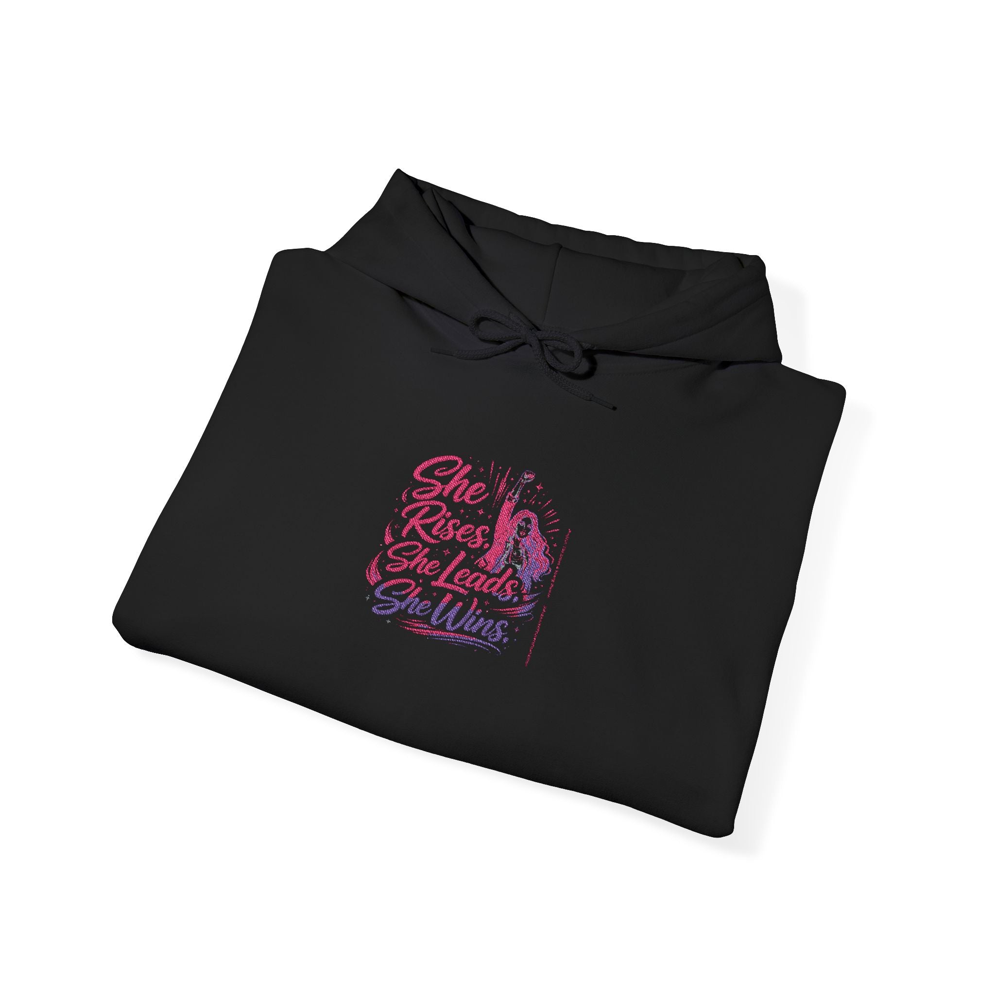 She Rises, She Leads, She Wins Hoodie Women Empowerment Hoodie