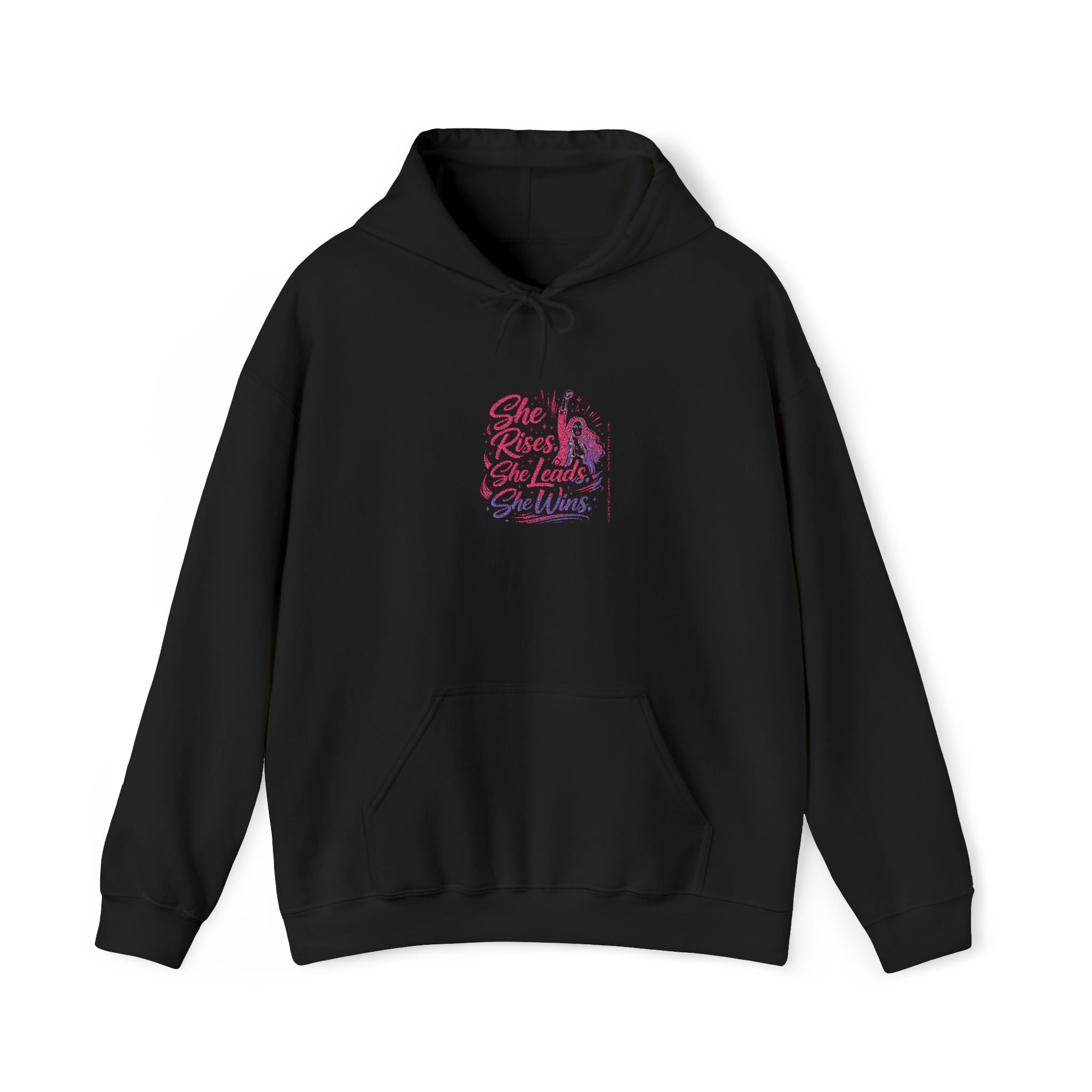 She Rises, She Leads, She Wins Hoodie Women Empowerment Hoodie