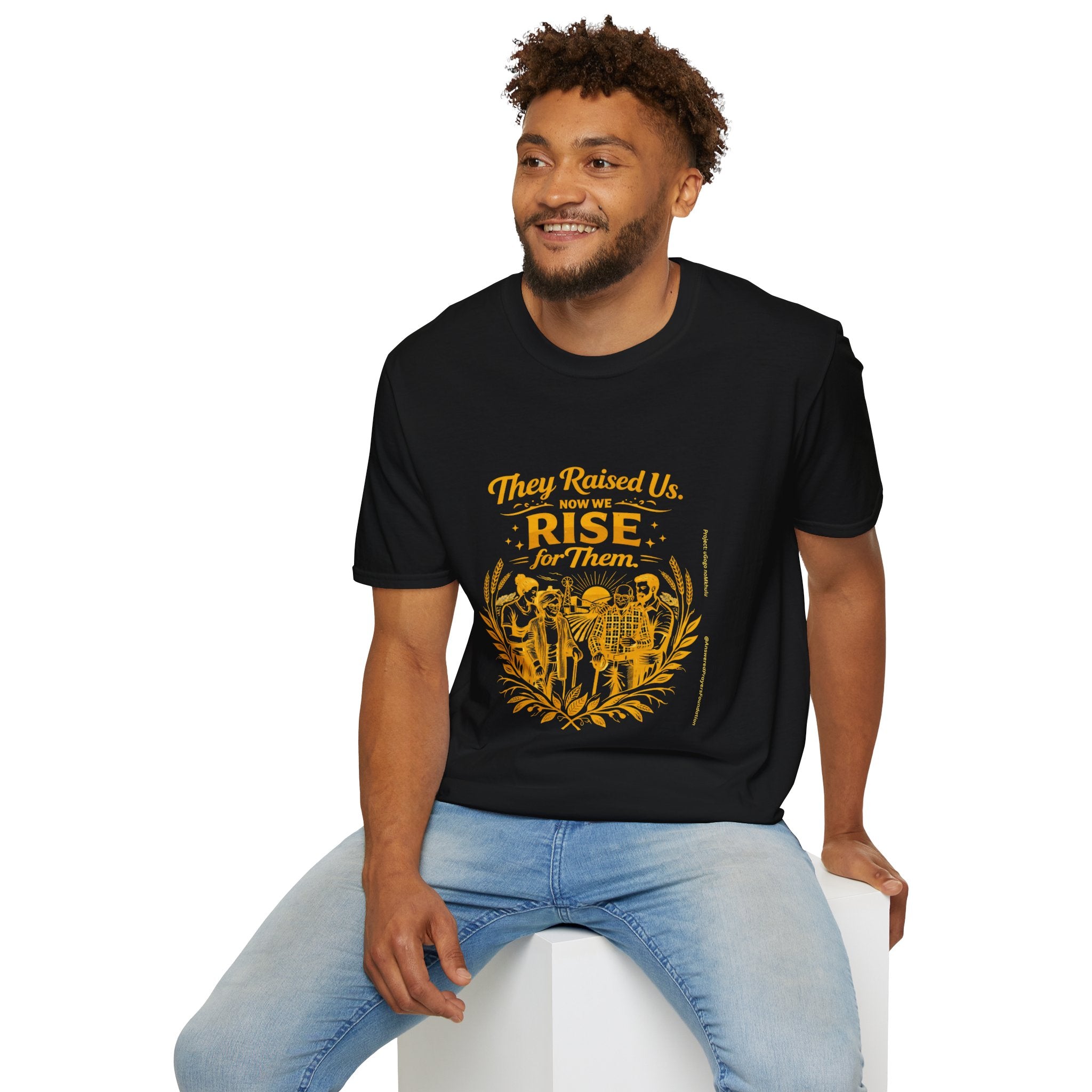 They Raised Us Now We Rise For Them T-Shirt | Elderly Care Awareness T-Shirt