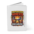 Empowered Voices End Abuse Hardcover Journal | Activism Notebook