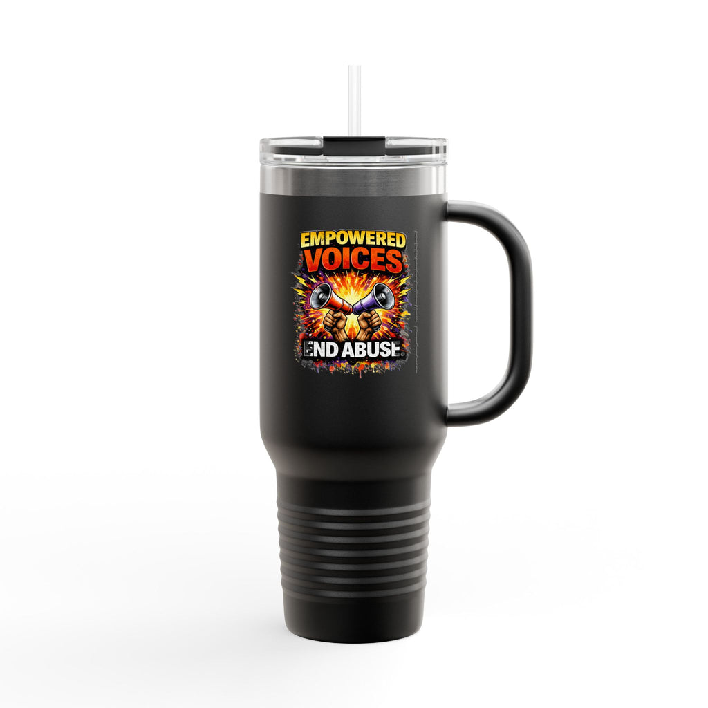 Empowered Voices End Abuse 40oz Travel Mug | Insulated Tumbler