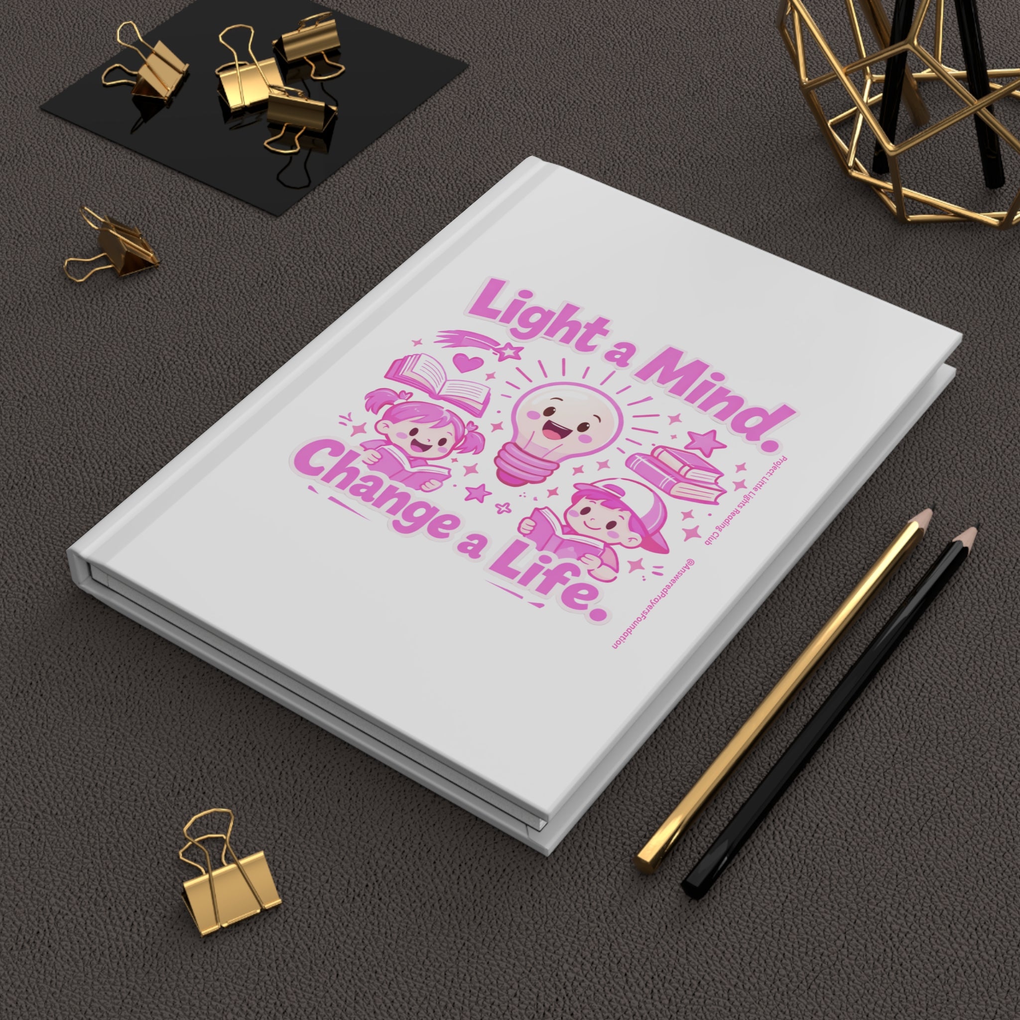 Light a Mind Change a Life Journal | Teacher Inspiration Hardcover Notebook