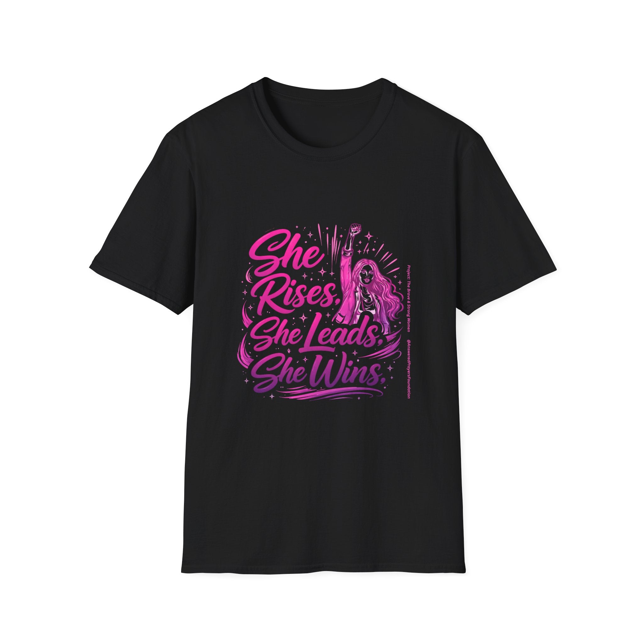 She Rises She Leads She Wins T-Shirt | Women Empowerment T-Shirt