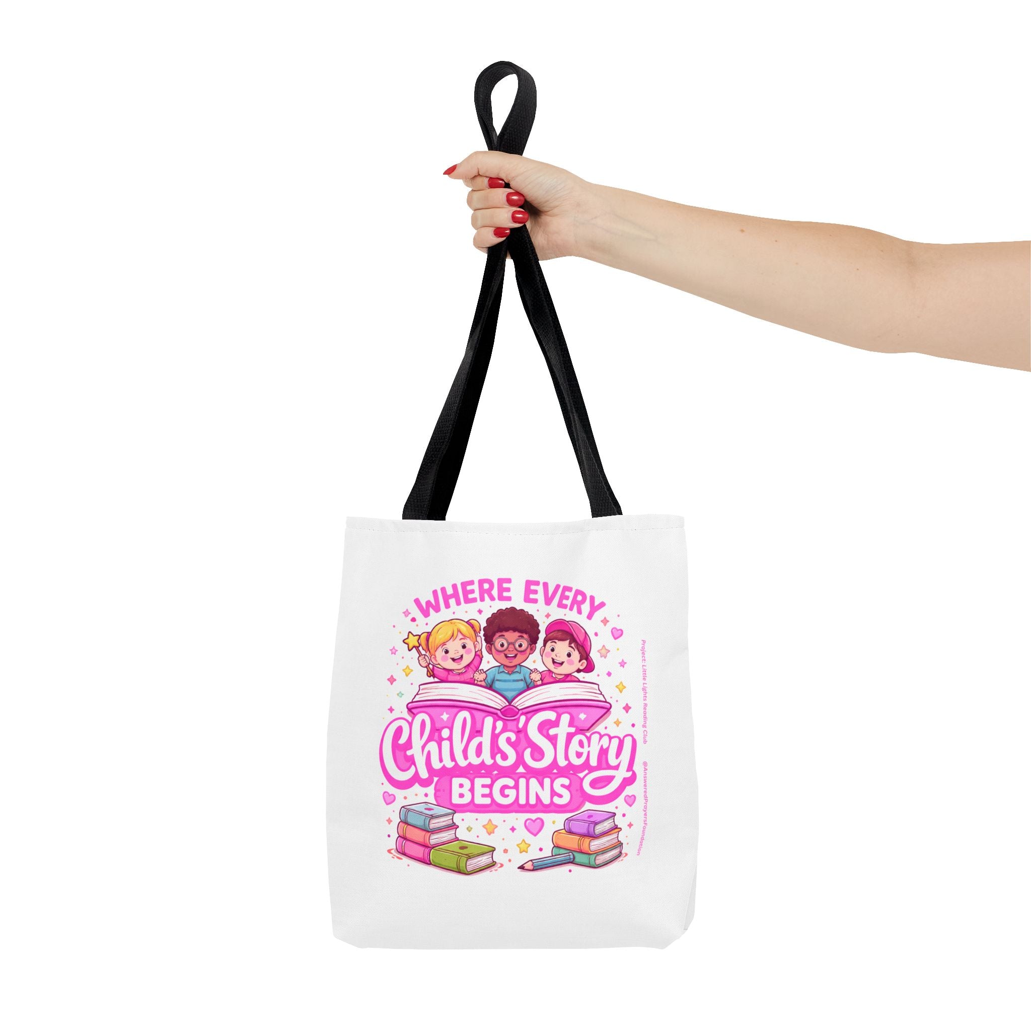 Where Every Child's Story Begins Tote Bag | Reading Kids