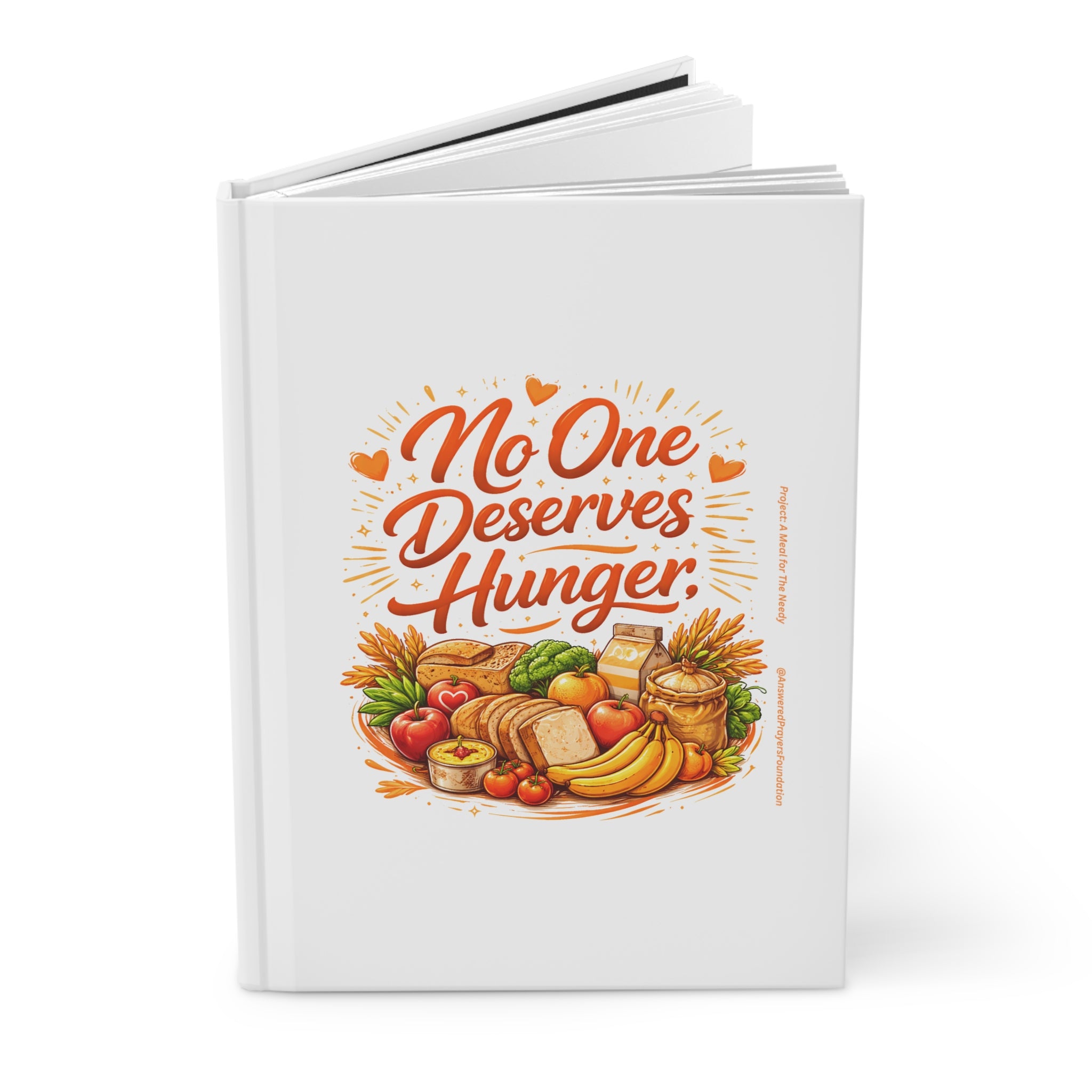 No One Deserves Hunger Journal | Food Justice Hardcover Notebook