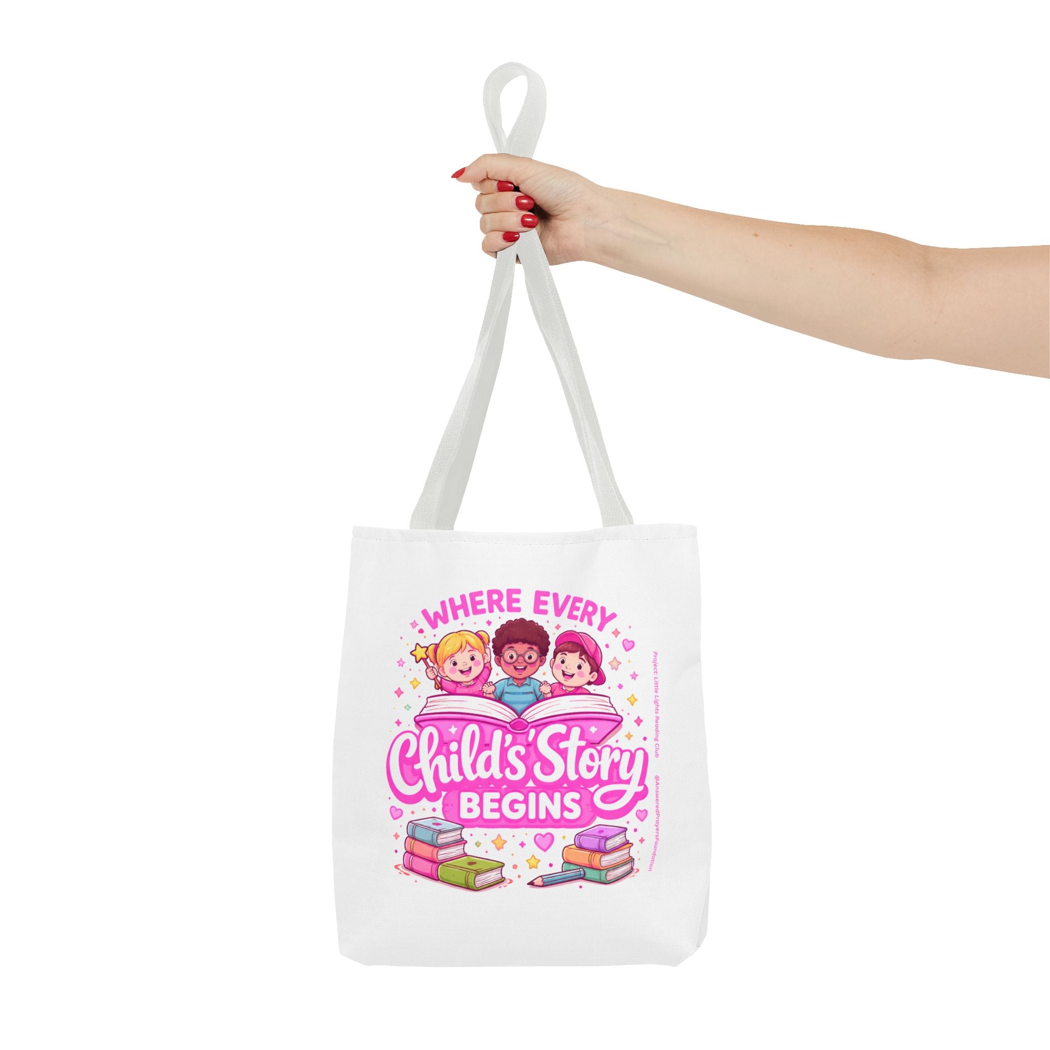 Where Every Child's Story Begins Tote Bag | Reading Kids