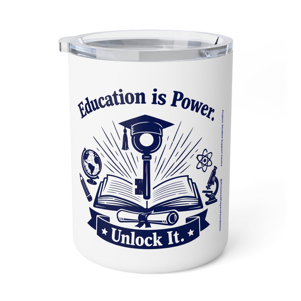 Education Is Power Unlock It Insulated Coffee Mug | 10oz