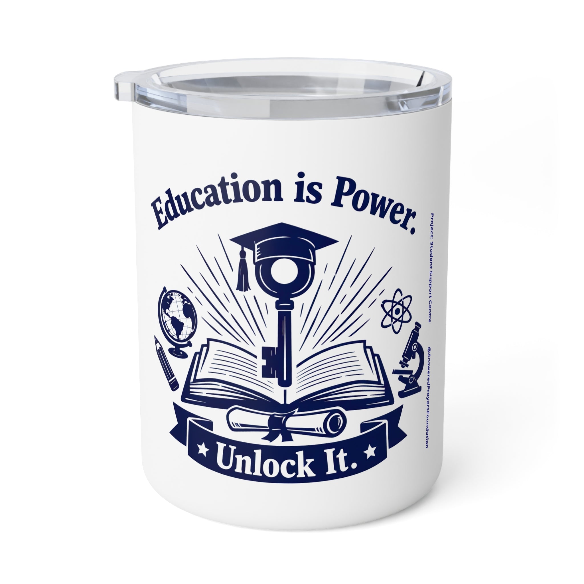 Education Is Power Unlock It Insulated Coffee Mug | 10oz